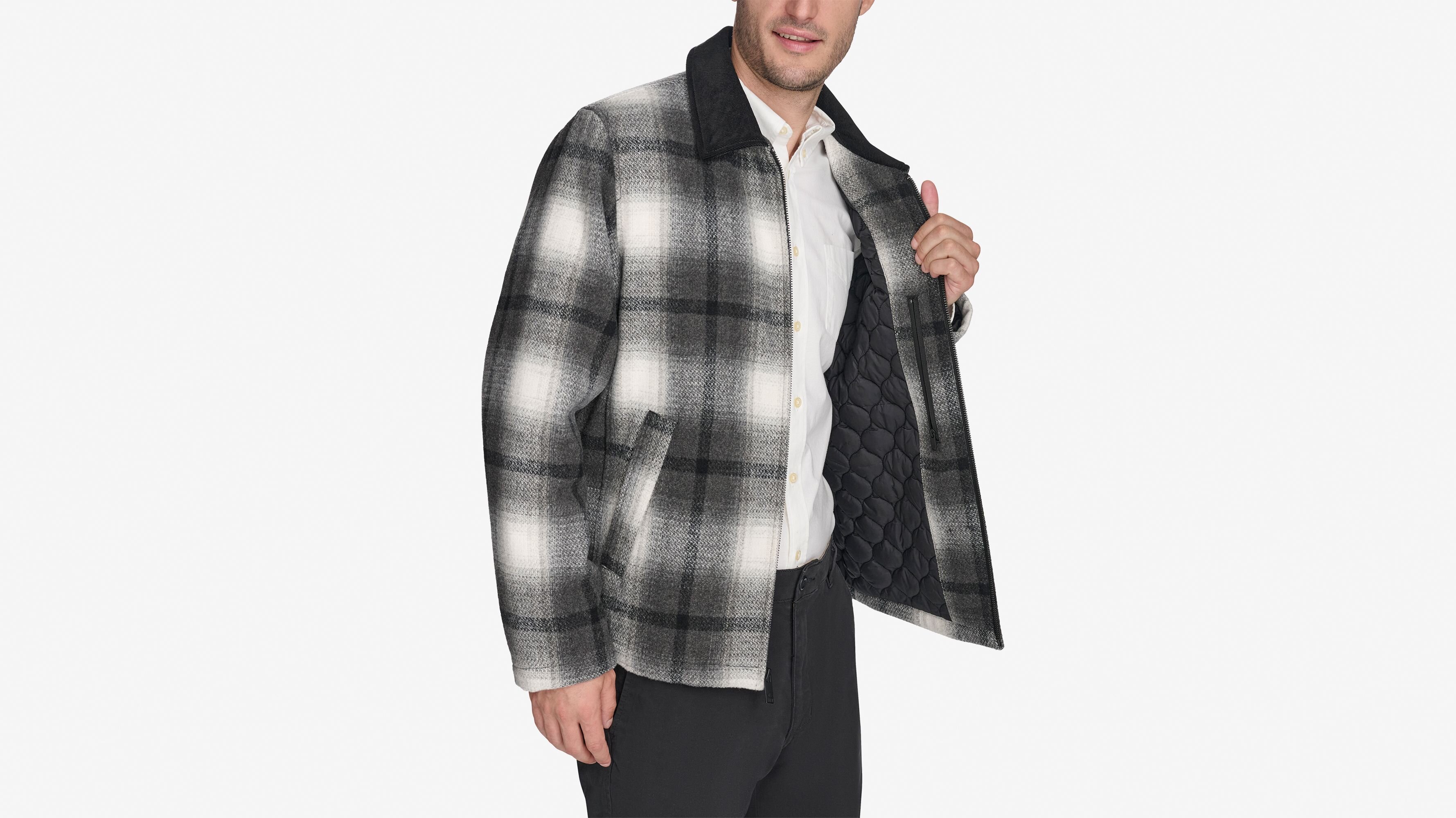 Wool Blend Laydown Collar James Dean Kadife Yakalı Mont