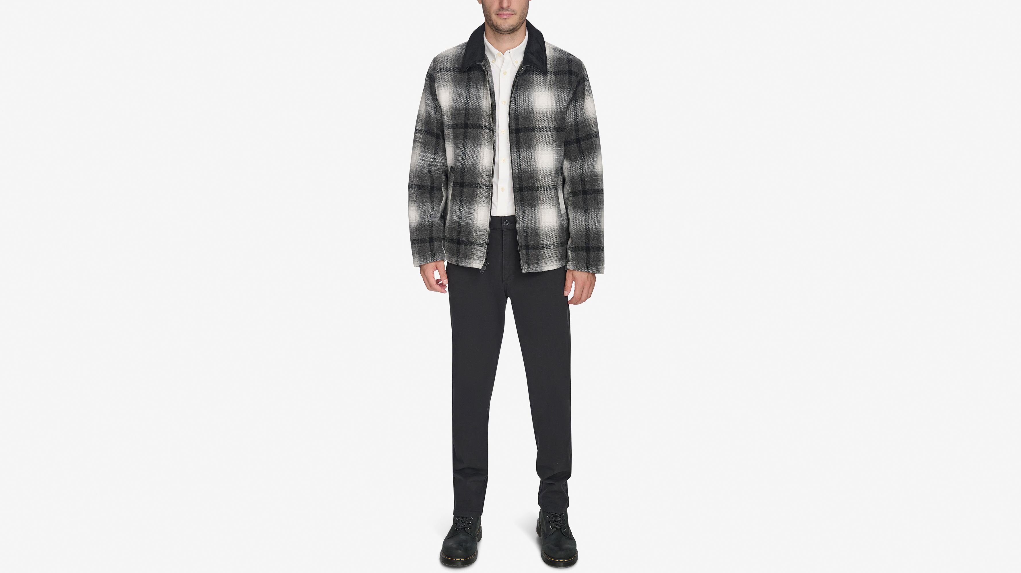 Wool Blend Laydown Collar James Dean Kadife Yakalı Mont