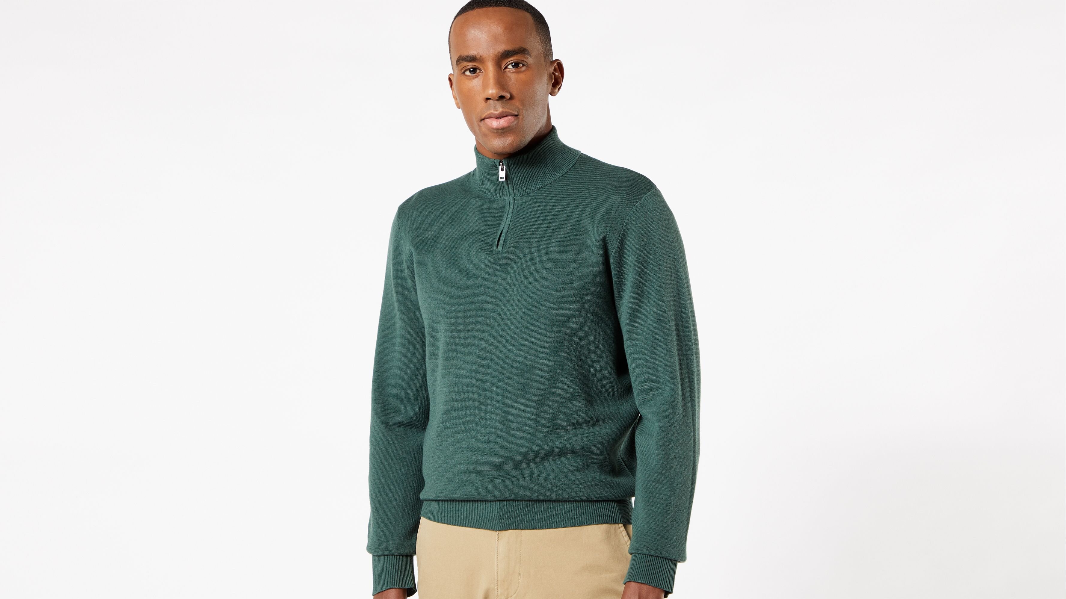 1/4 Fermuarlı Yaka Kazak