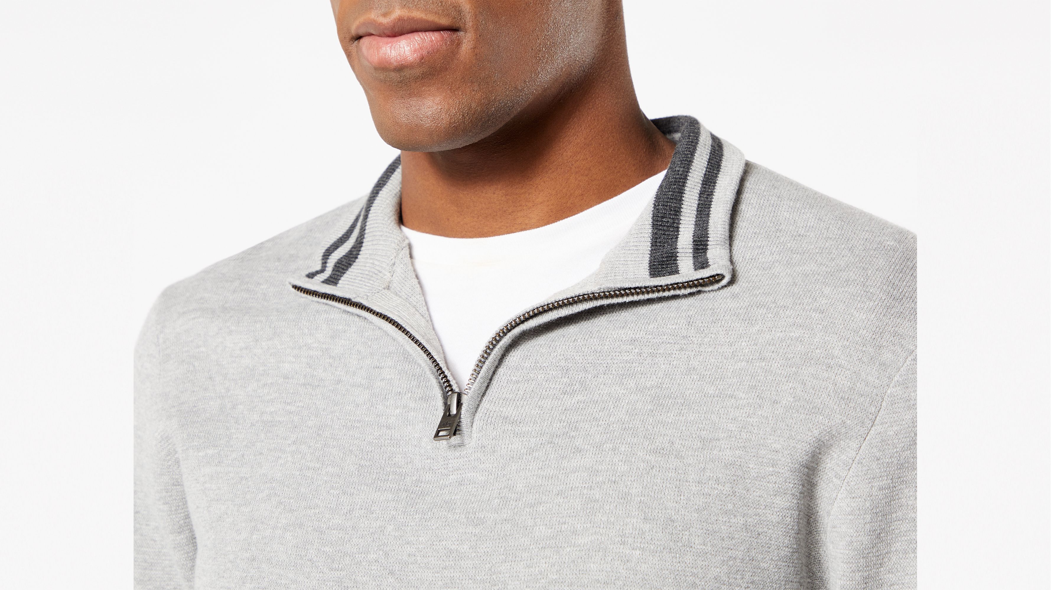 1/4 Fermuarlı Yaka Kazak