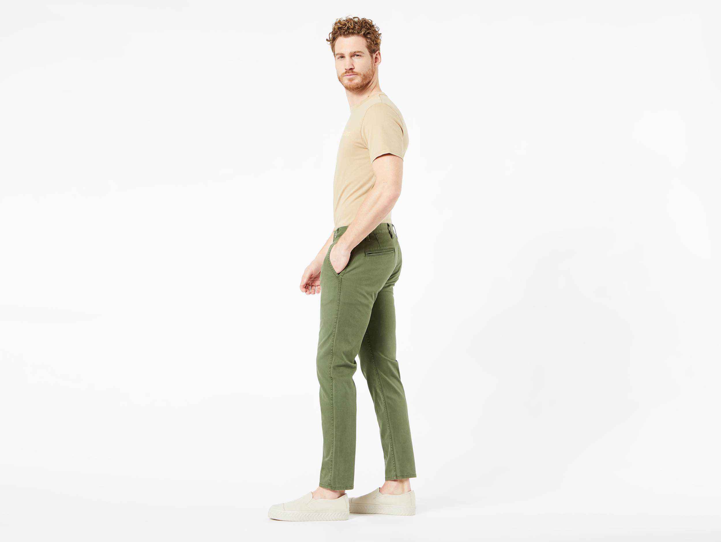 Waterless® Sustainable Alpha Khaki, Tapered Pantolon