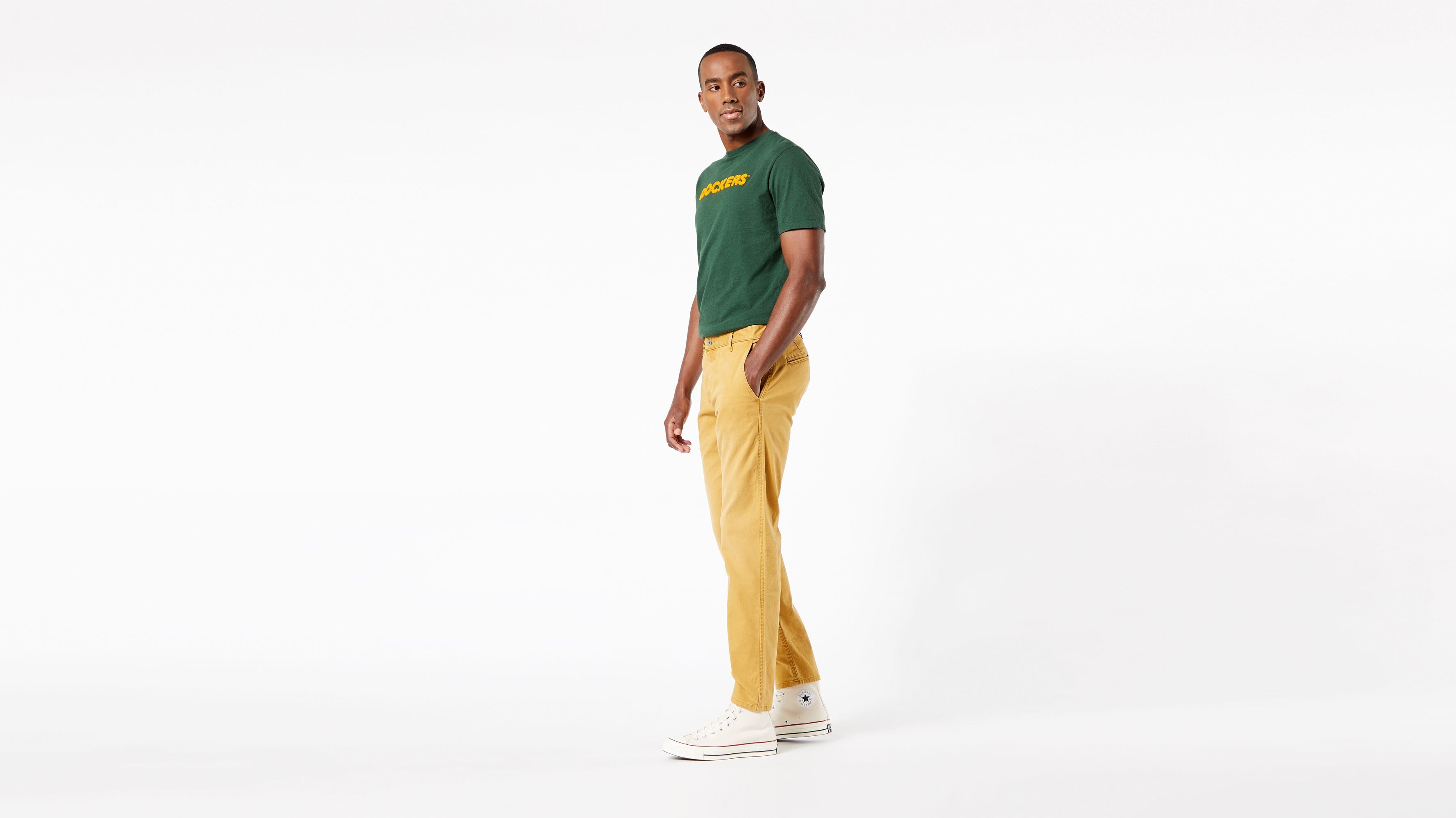 Waterless® Sustainable Alpha Khaki, Tapered Fit Pantolon