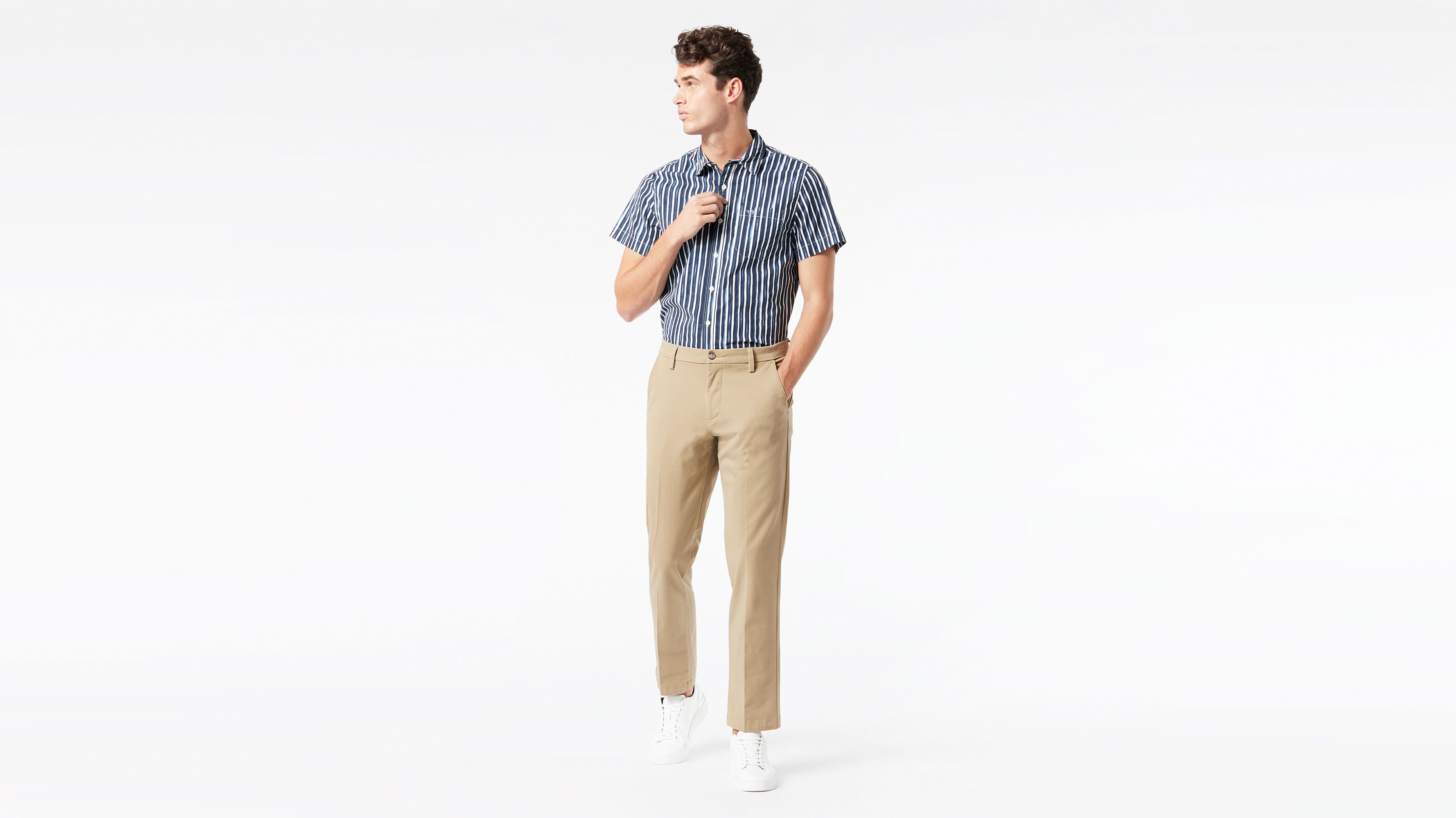 Smart 360 Flex Bej Workday Slim Fit Pantolon