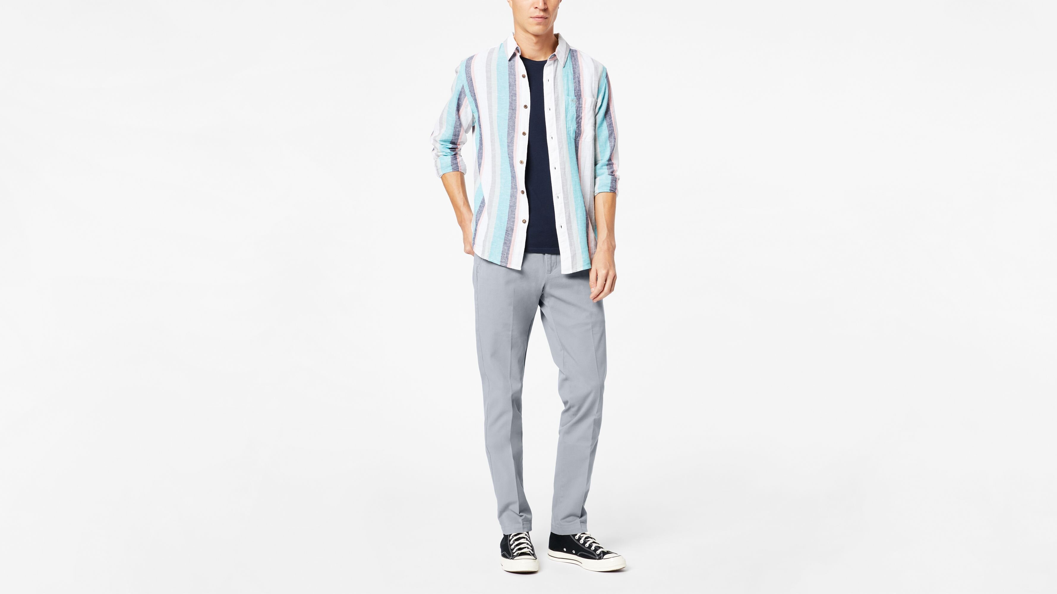 Smart 360 Flex Gri Workday Slim Fit Pantolon