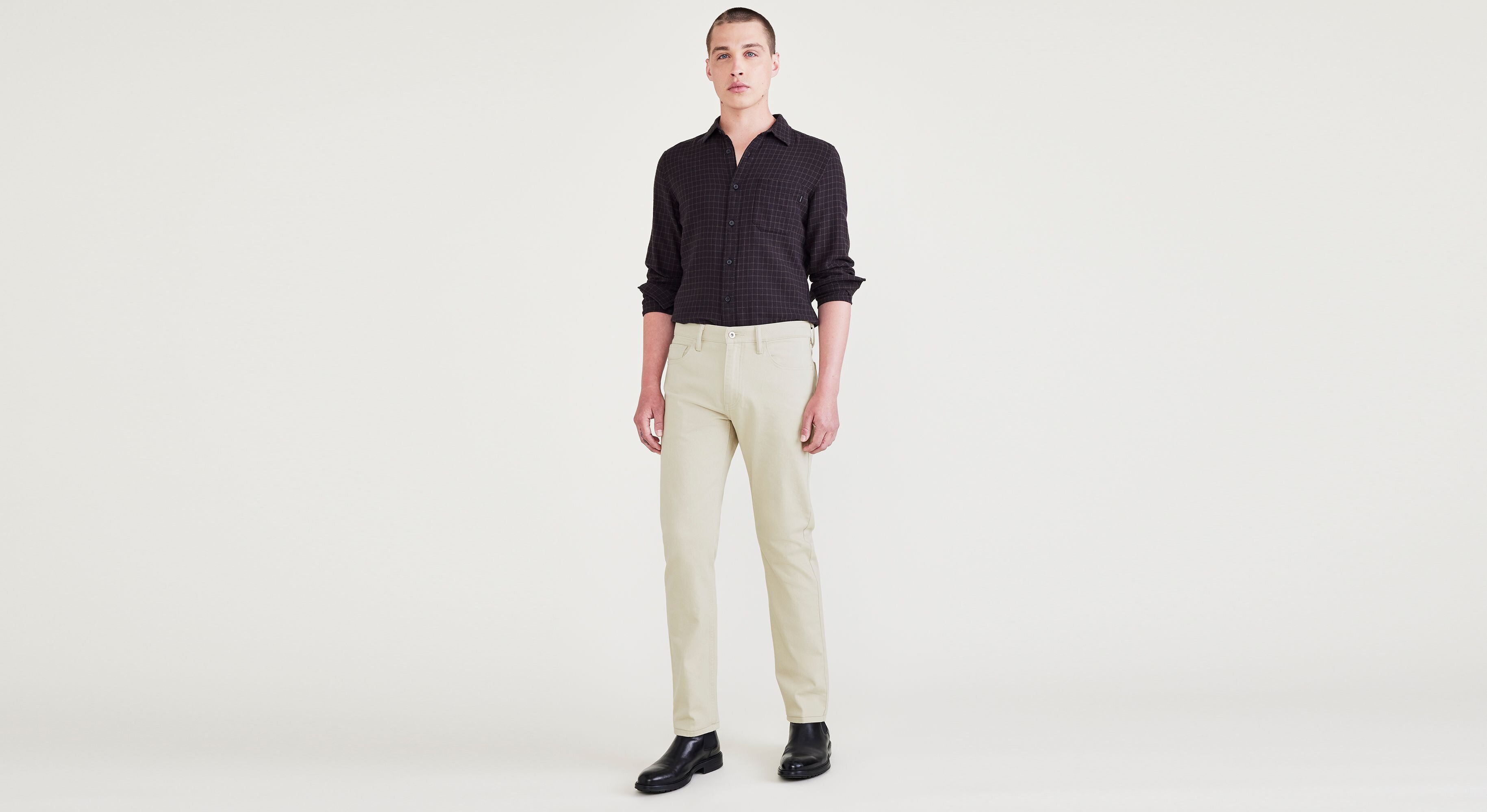 Jean Cut Bull Denim Bej Slim Fit Pantolon