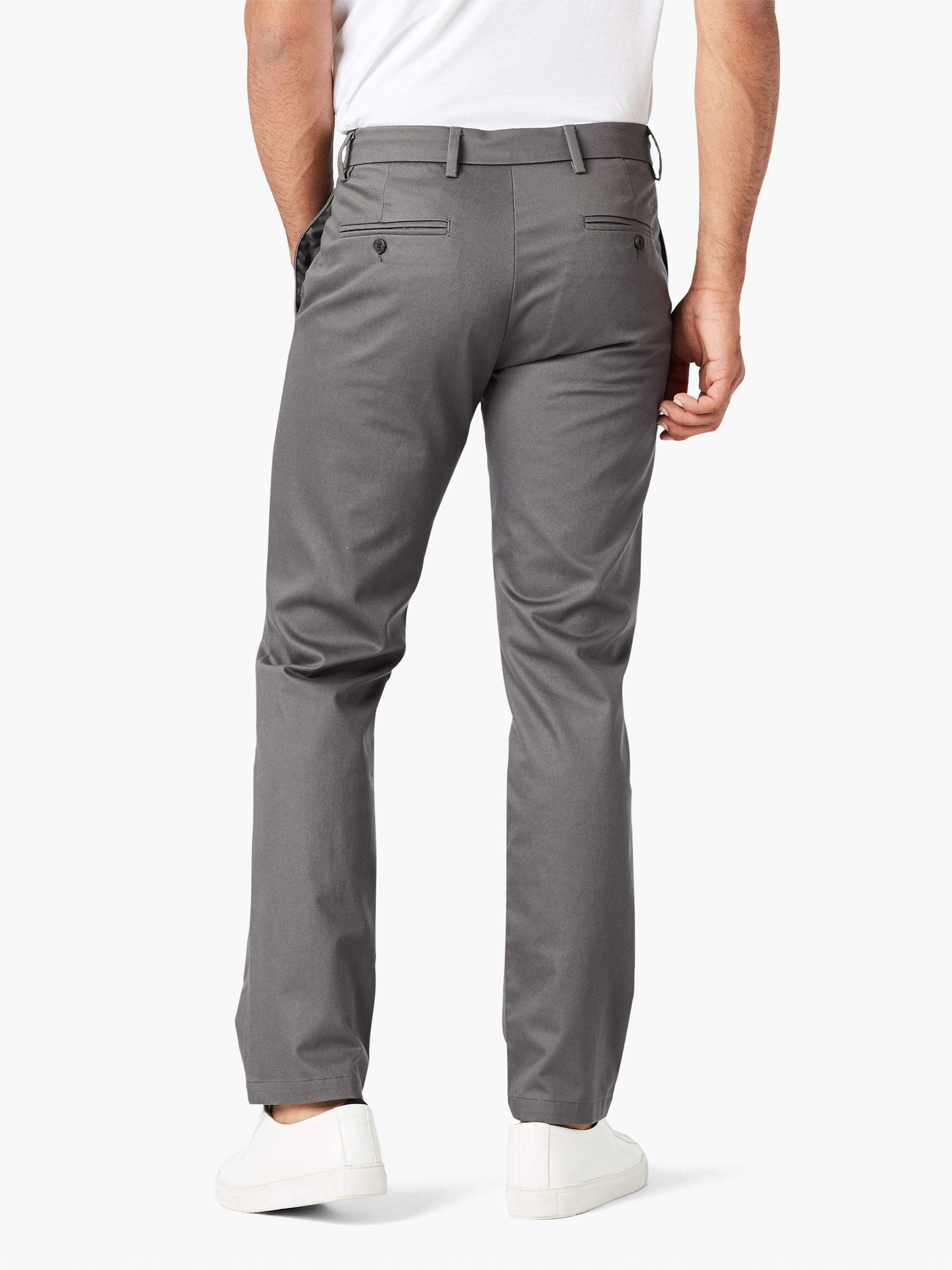 Signature Creaseless Gri Slim Fit Pantolon