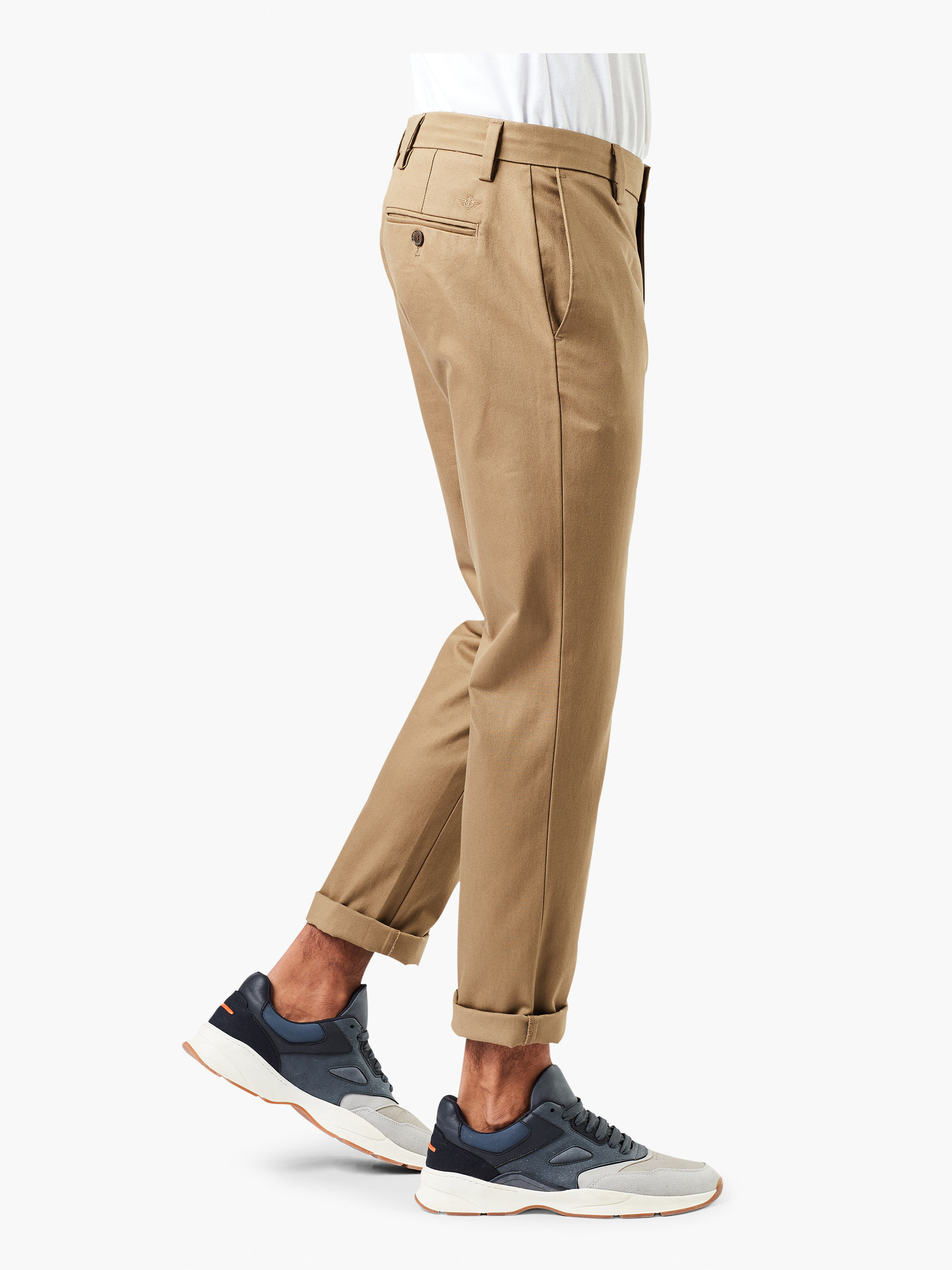 Wrinkle Free Kahverengi Signature Slim Fit Pantolon