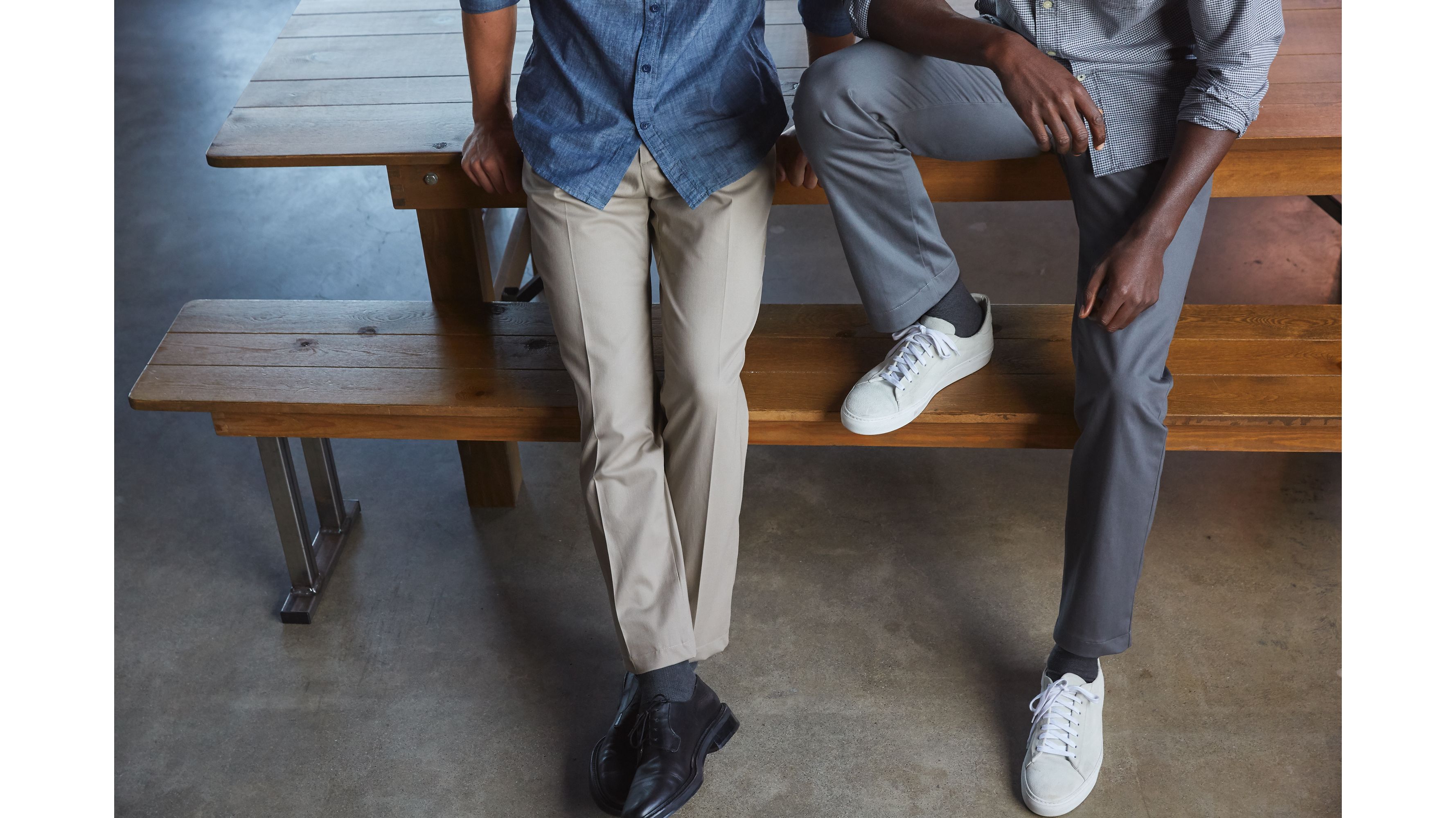 Signature Creaseless Gri Slim Fit Pantolon