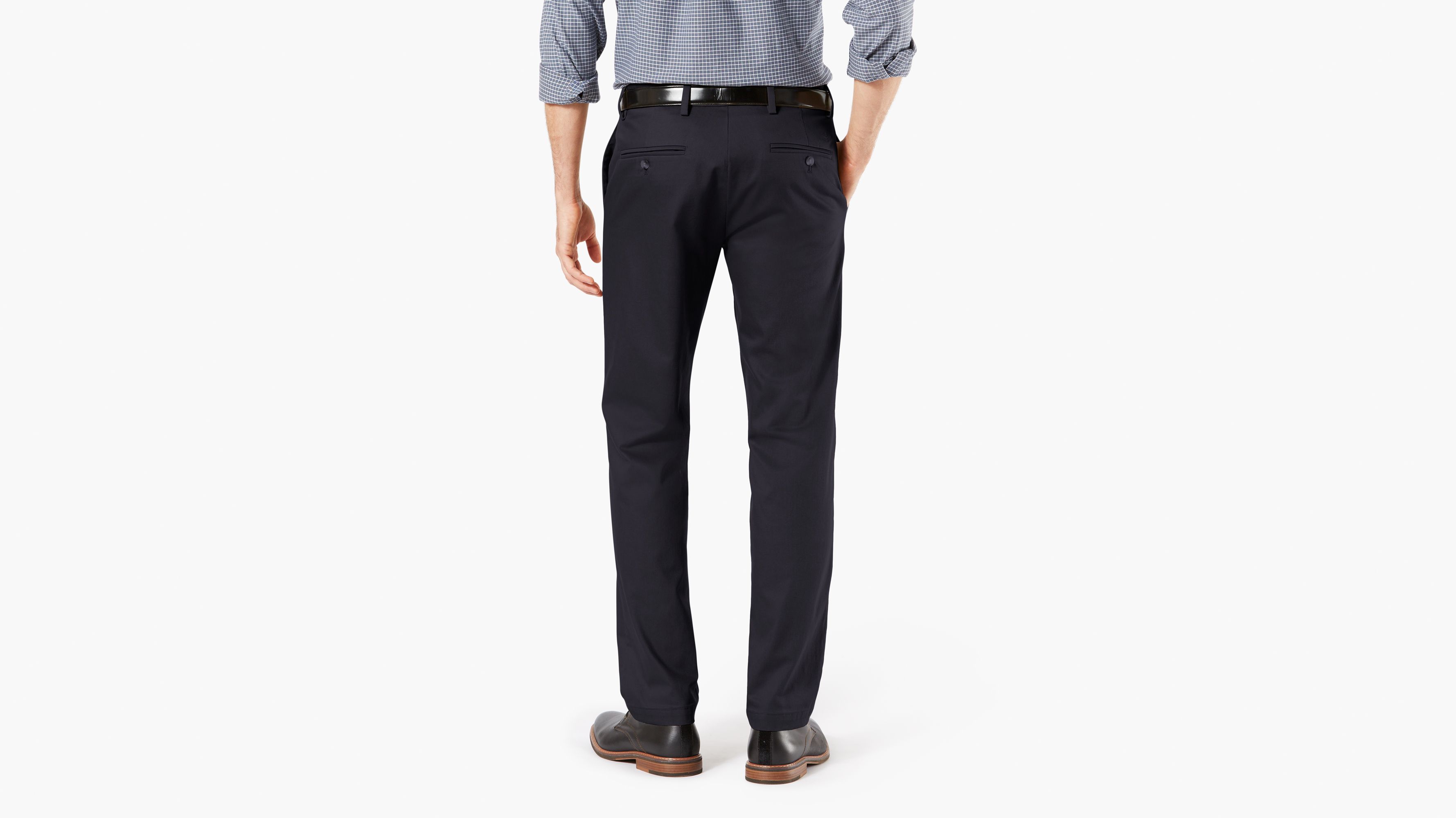 Signature Creaseless Lacivert Slim Fit Pantolon