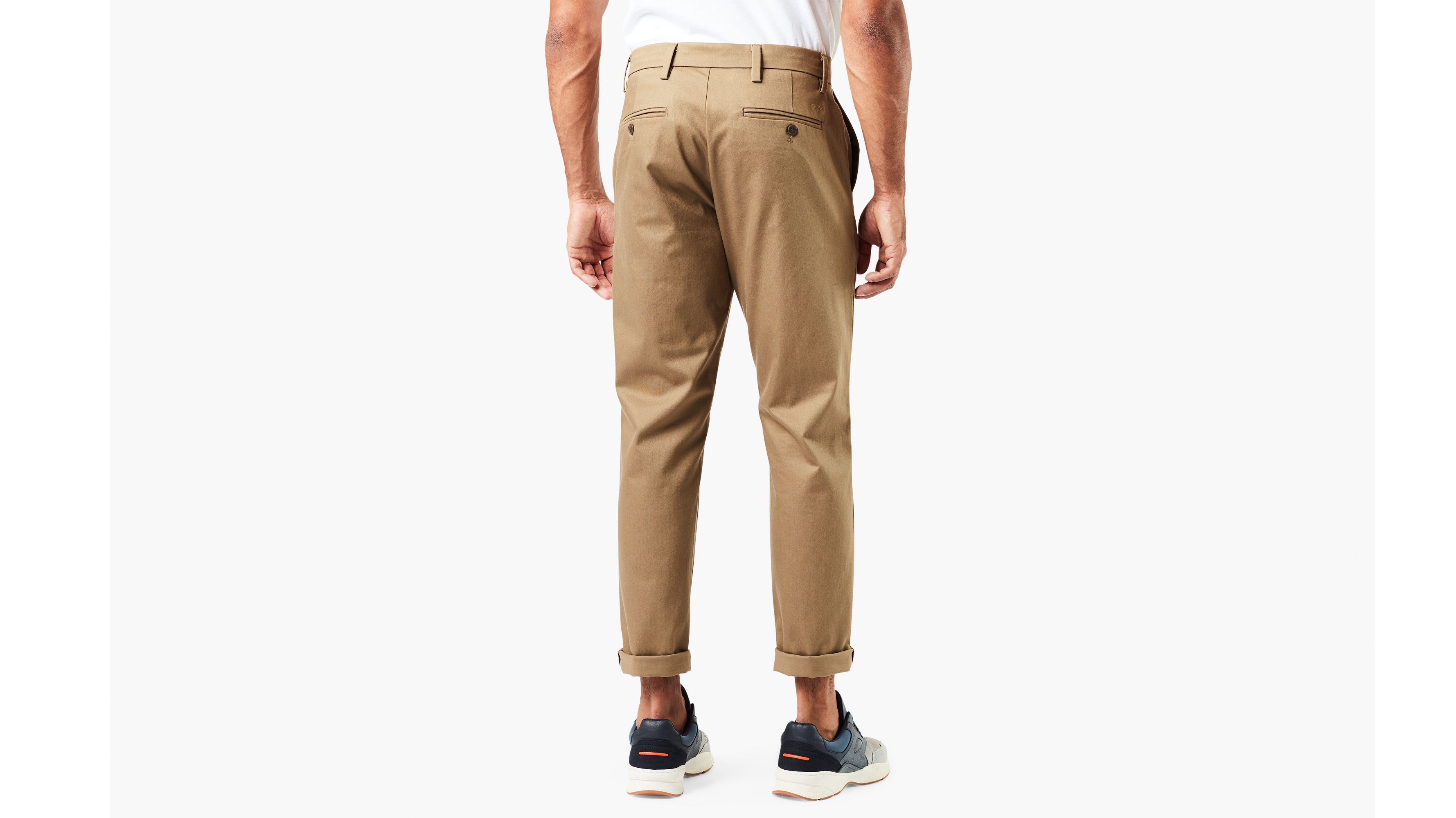 Wrinkle Free Kahverengi Signature Slim Fit Pantolon