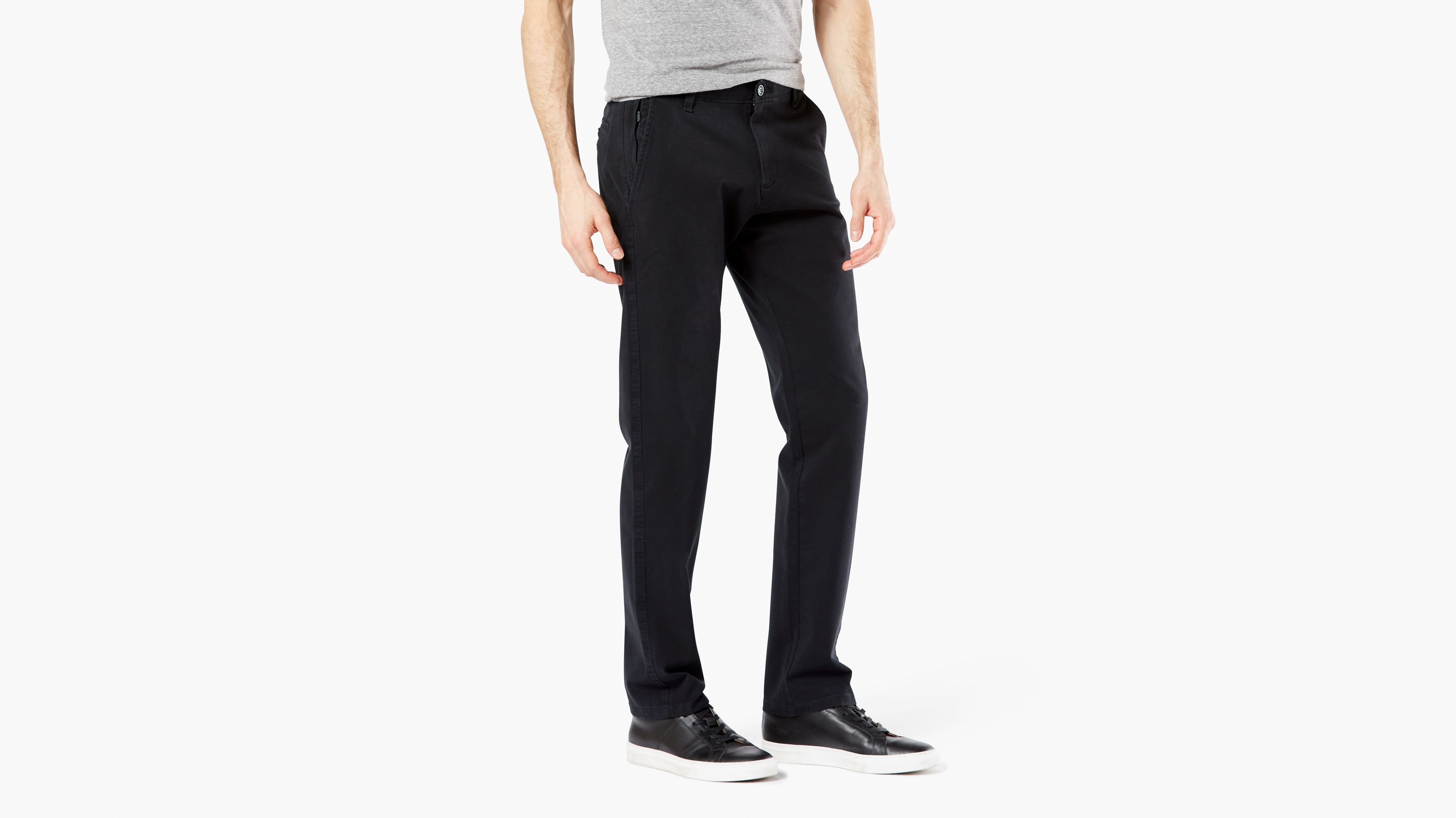 Smart 360 Flex Siyah Ultimate Slim Fit Chino Pantolon