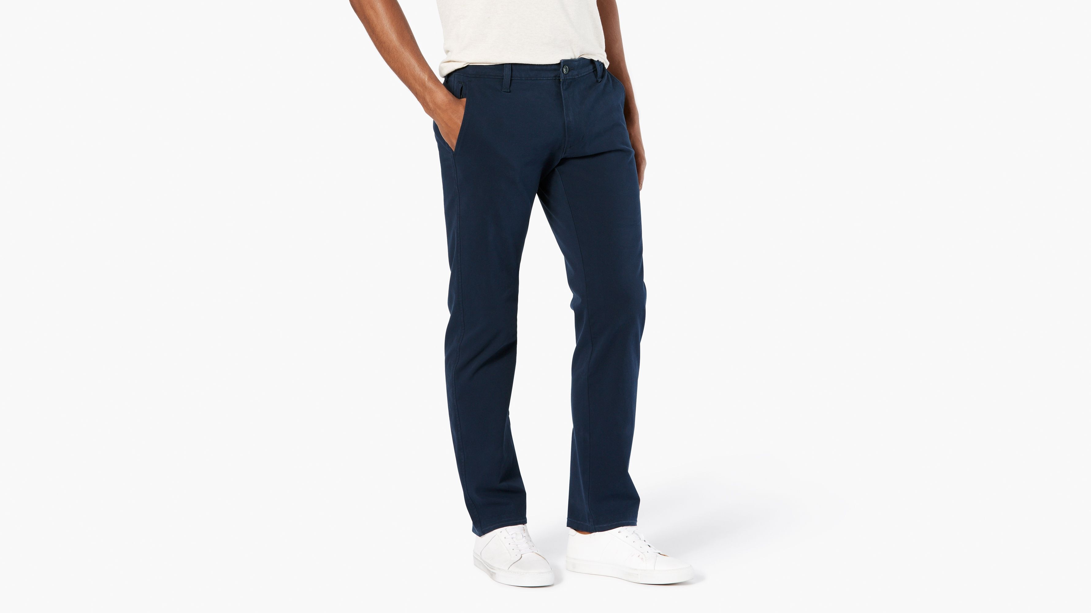 Dockers Ultimate Chino, Straight Fit Pembroke   Blue. 1