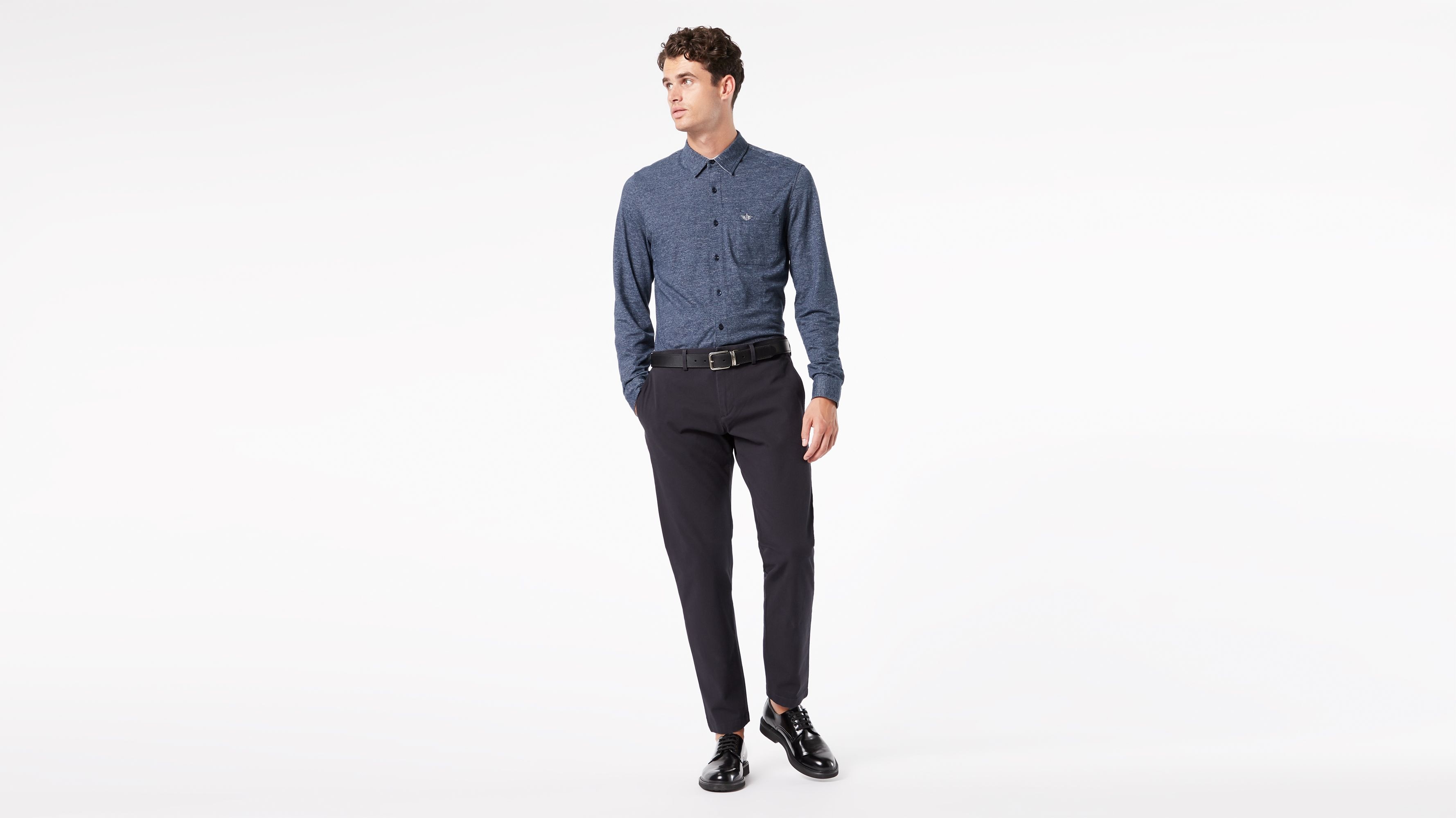 Dockers Alpha Chino, Tapered Fit Dockers Navy. 1