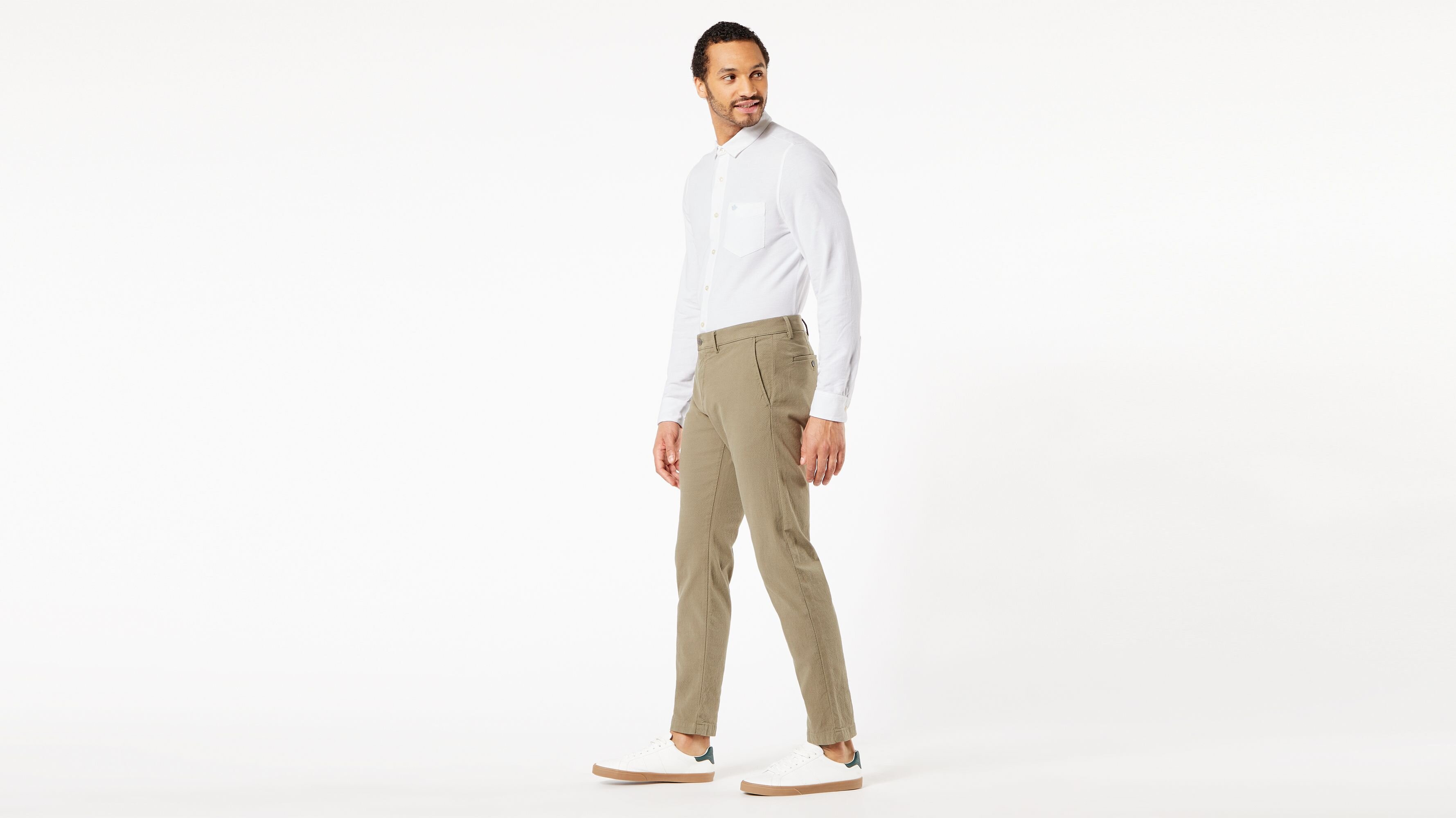 Chino Tapered Fit - Dobby Pantolon