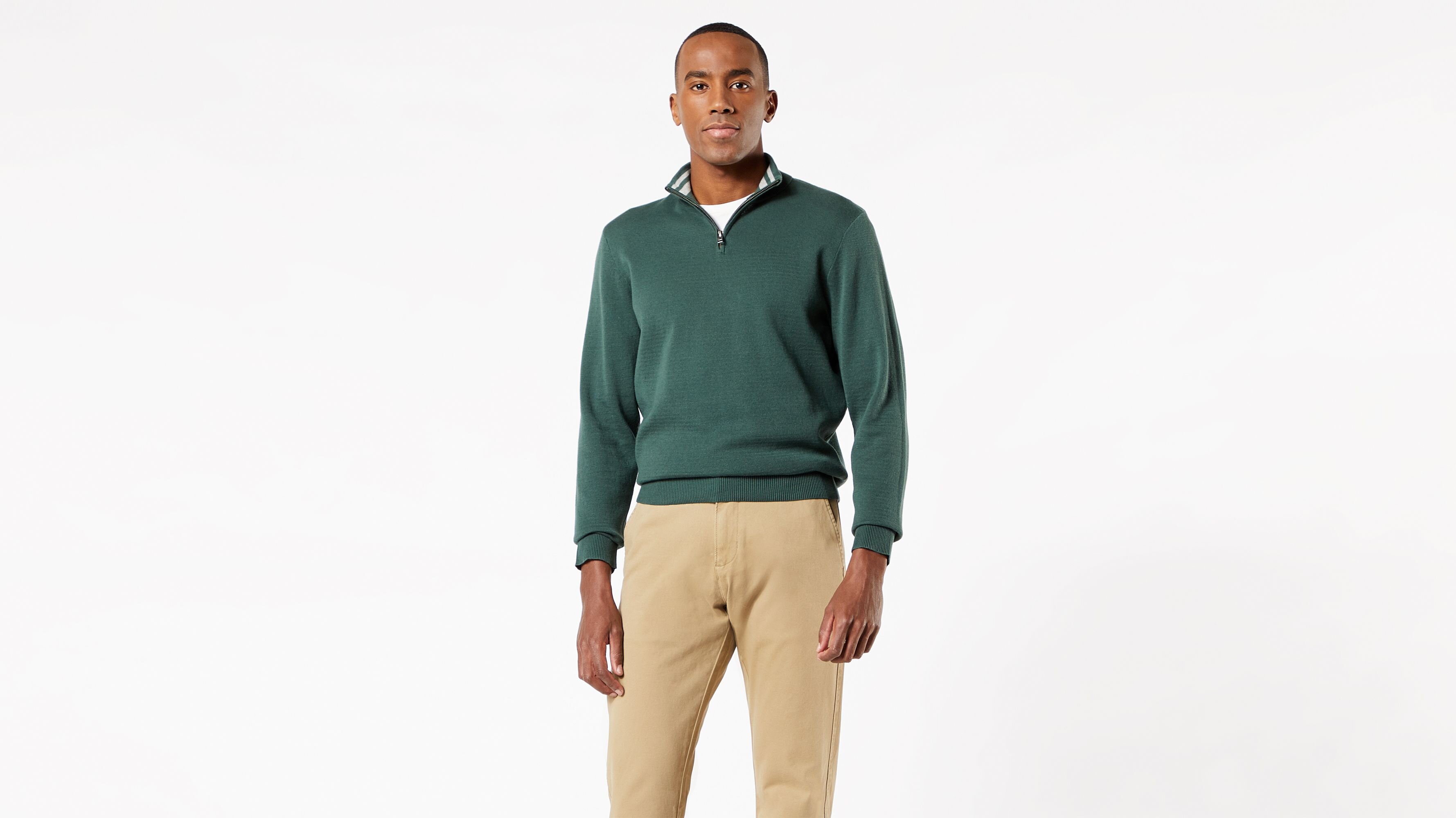 1/4 Fermuarlı Yaka Kazak