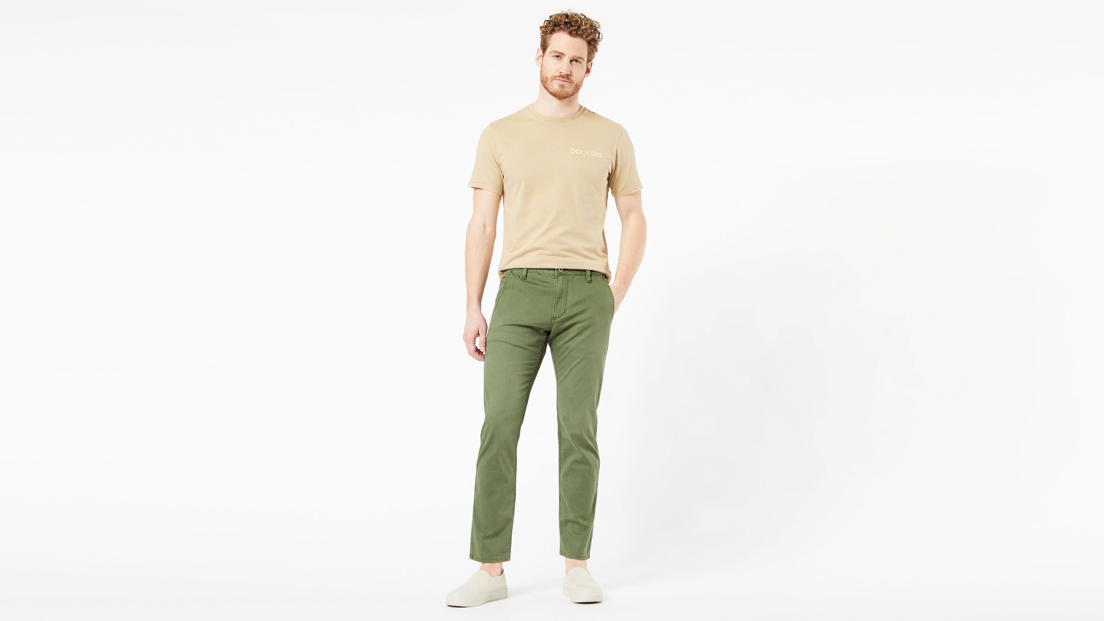 Waterless® Sustainable Alpha Khaki, Tapered Pantolon