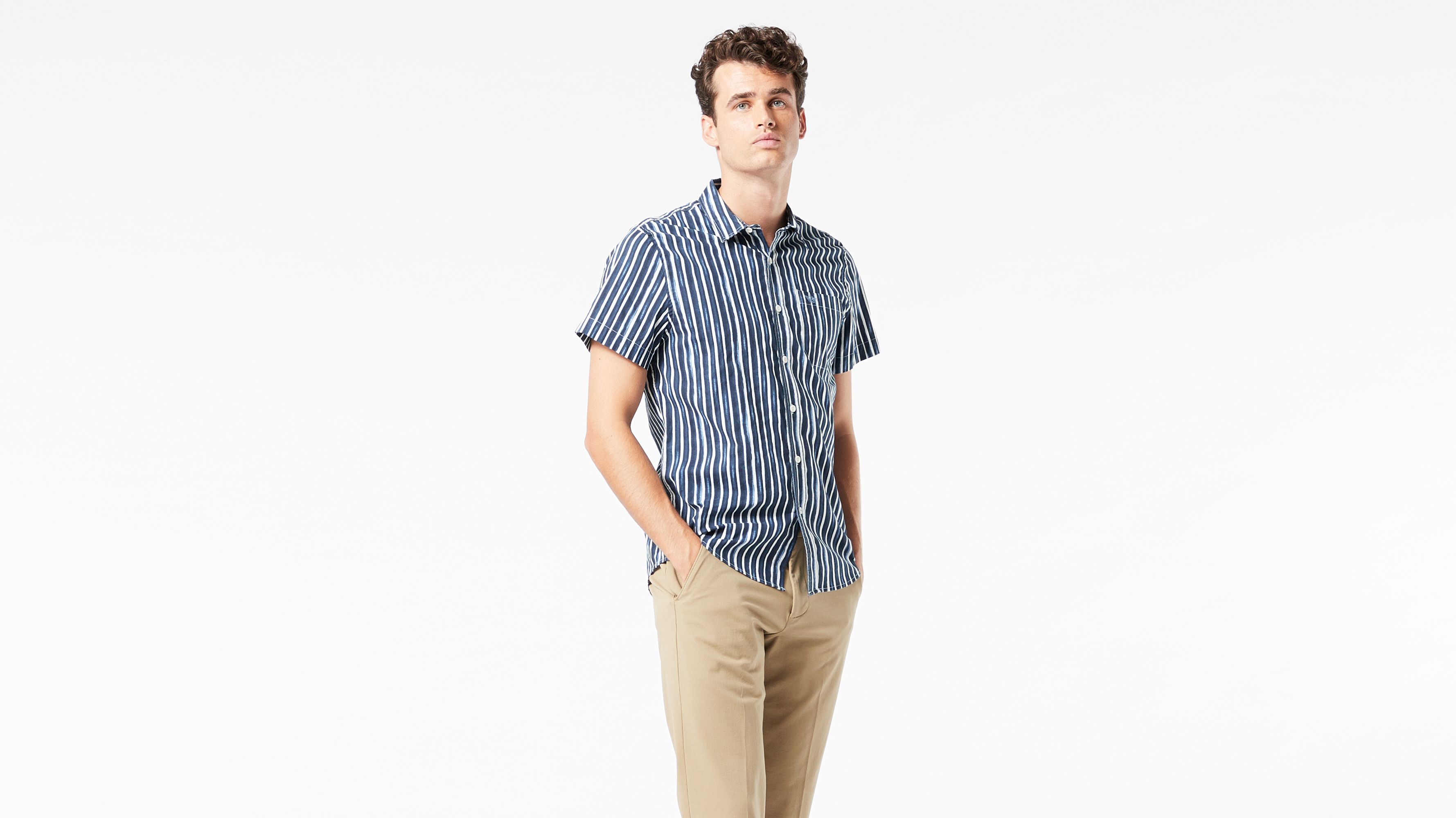 Washed Poplin, Kısa Kollu Gömlek