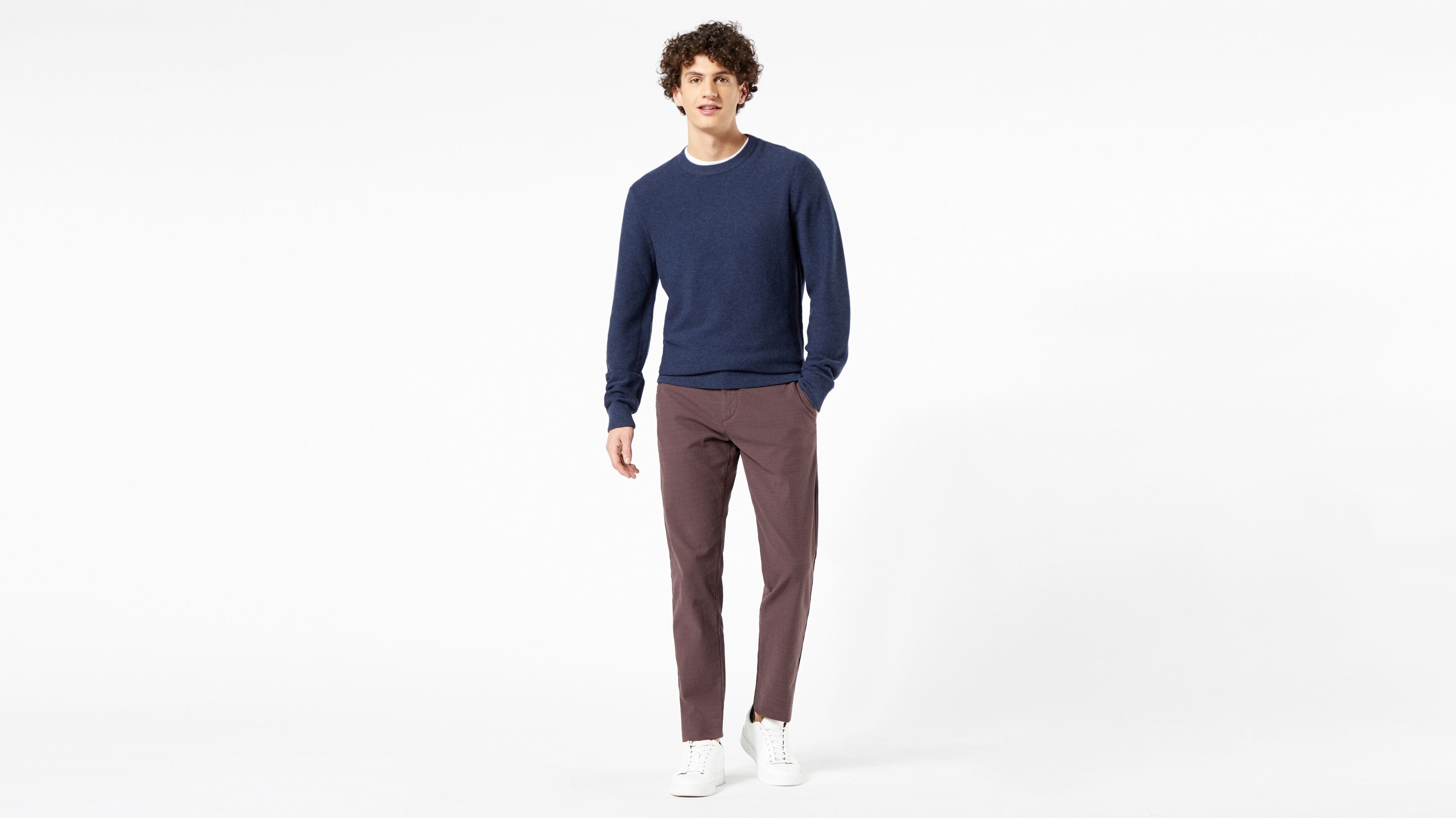 Chino Tapered Fit - Dobby Pantolon