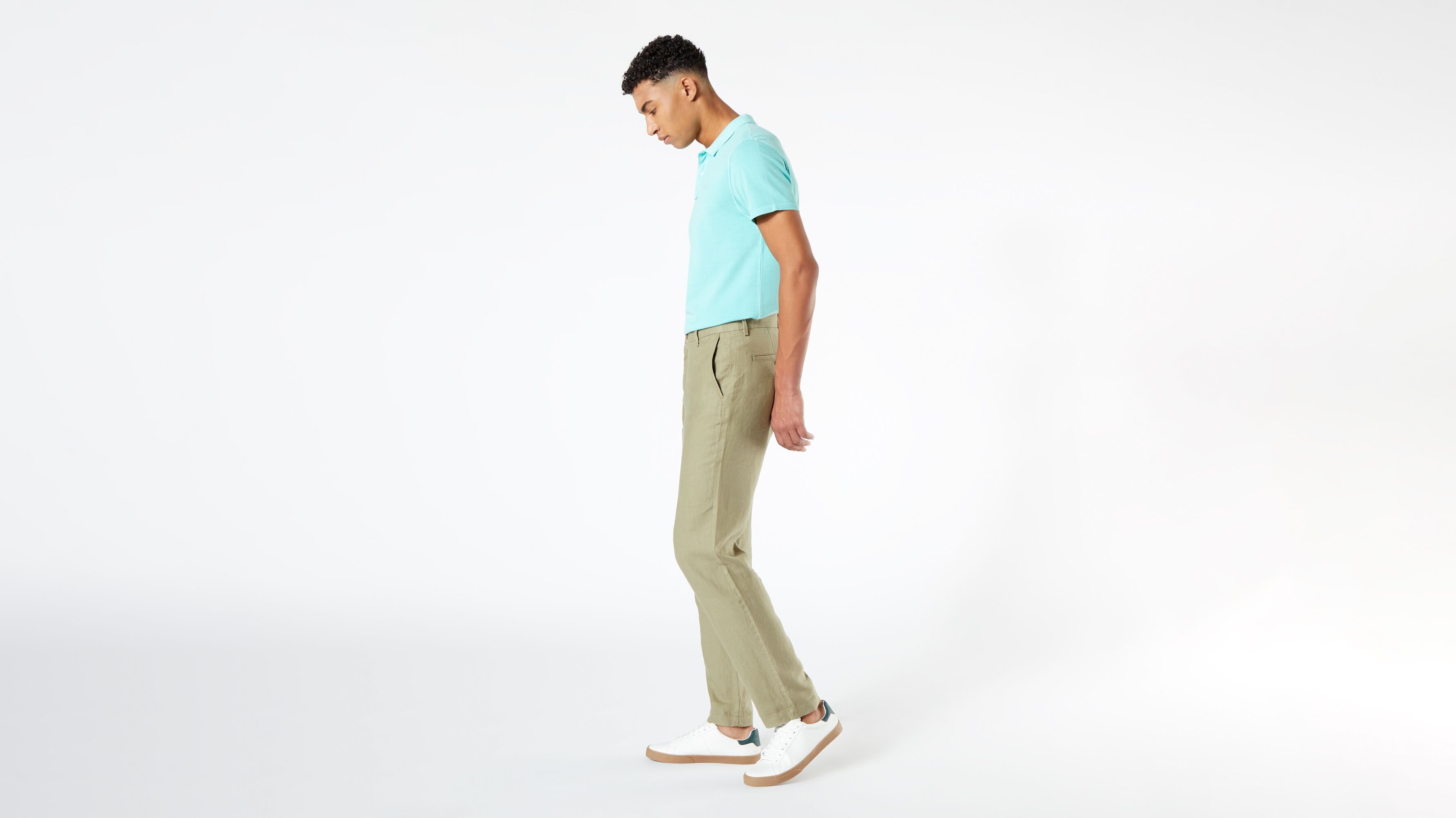 Linen Chino, Straight Fit