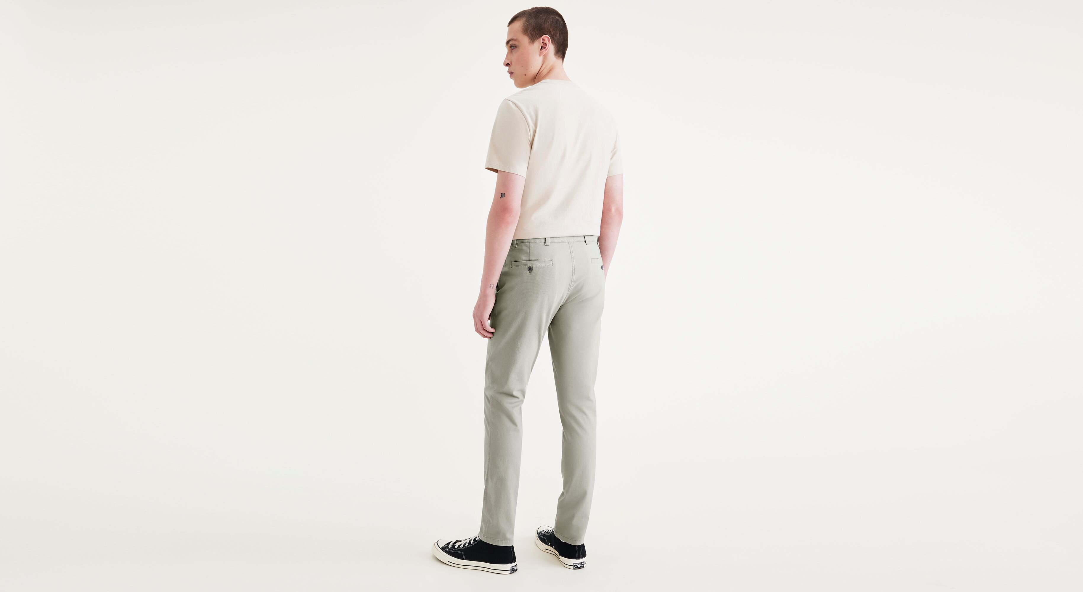 Smart 360 Flex Yeşil Ultimate Skinny Fit Chino Pantolon