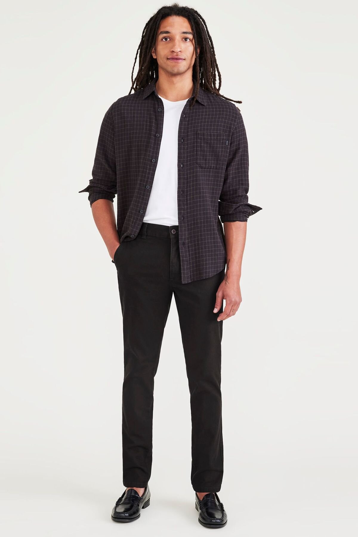 Smart 360 Flex Kahverengi Ultimate Skinny Fit Chino Pantolon