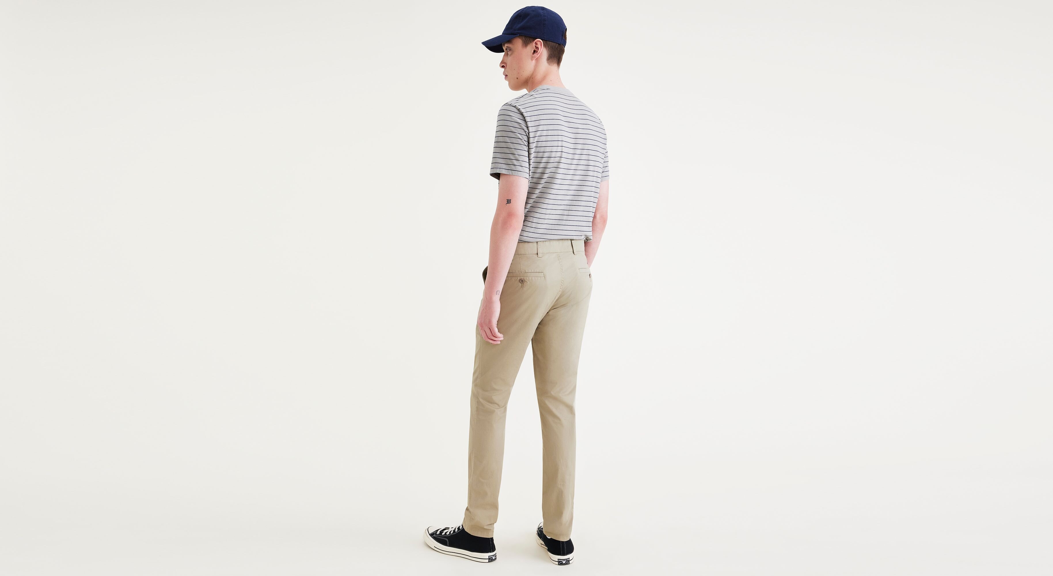 Smart 360 Flex Bej Ultimate Skinny Fit Chino Pantolon, Lightweight