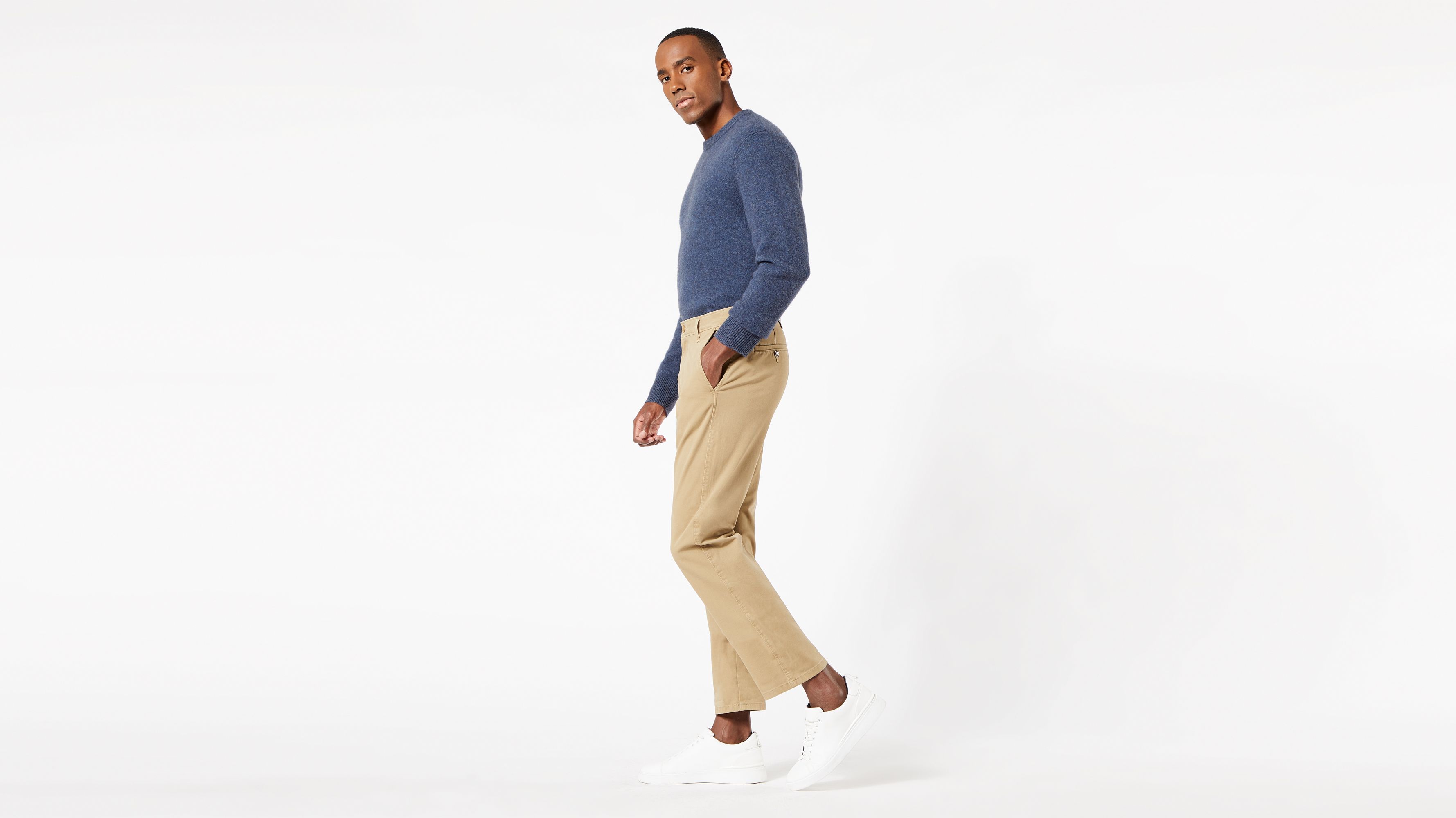 Smart 360 Flex Bej Ultimate Slim Fit Chino Pantolon