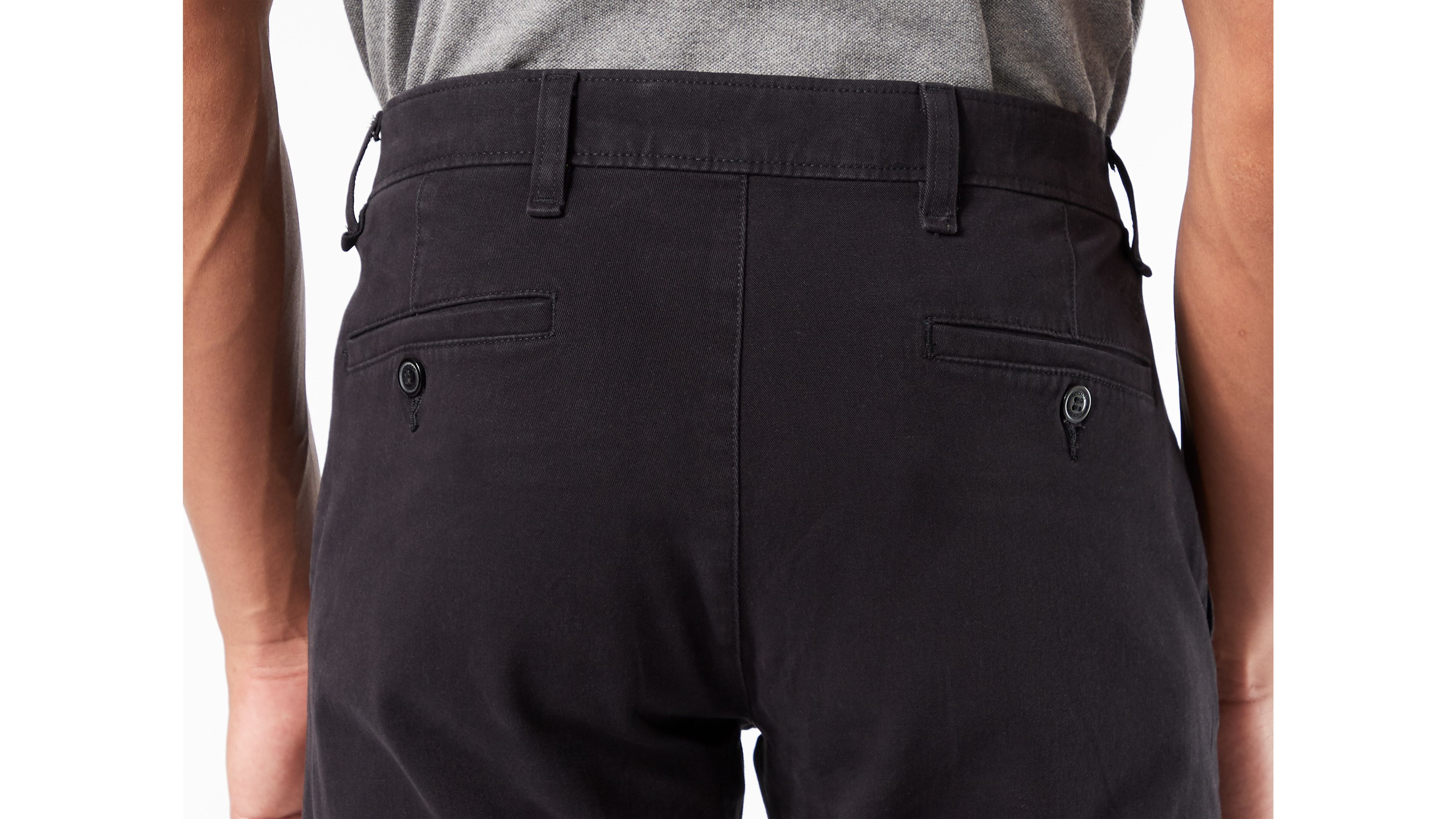 Smart 360 Flex Siyah Ultimate Slim Fit Chino Pantolon