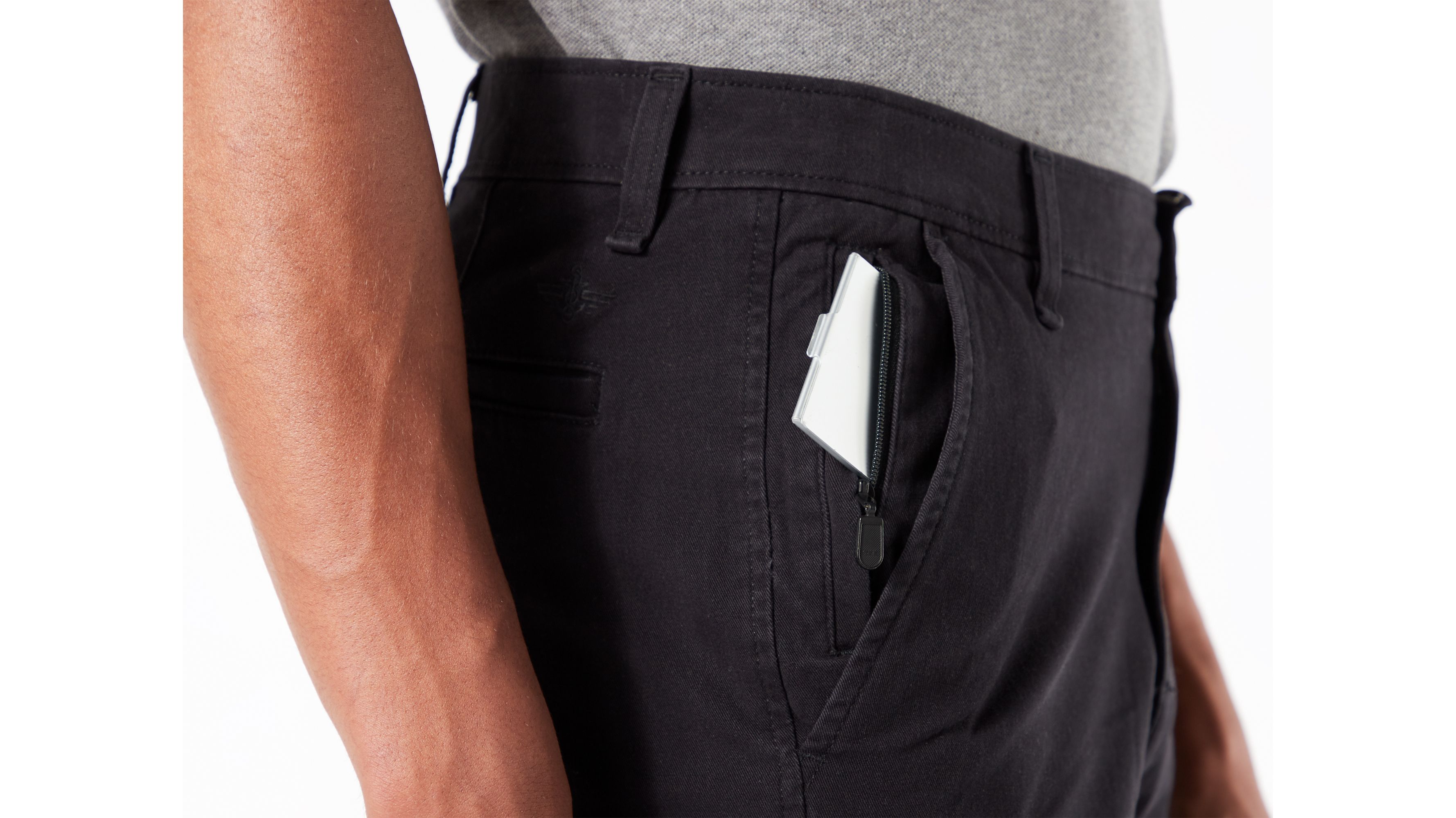 Smart 360 Flex Siyah Ultimate Slim Fit Chino Pantolon