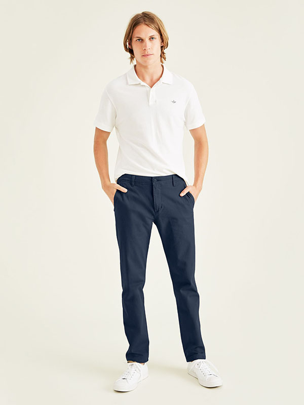 Smart 360 Flex Lacivert Ultimate Slim Fit Chino Pantolon