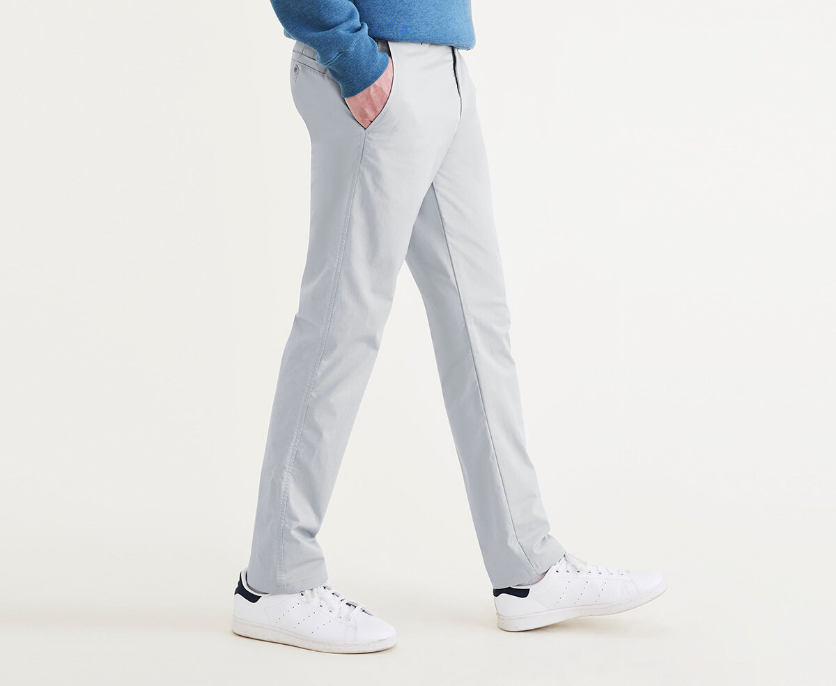 Smart 360 Flex Gri Ultimate Slim Fit Chino Pantolon, Lightweight