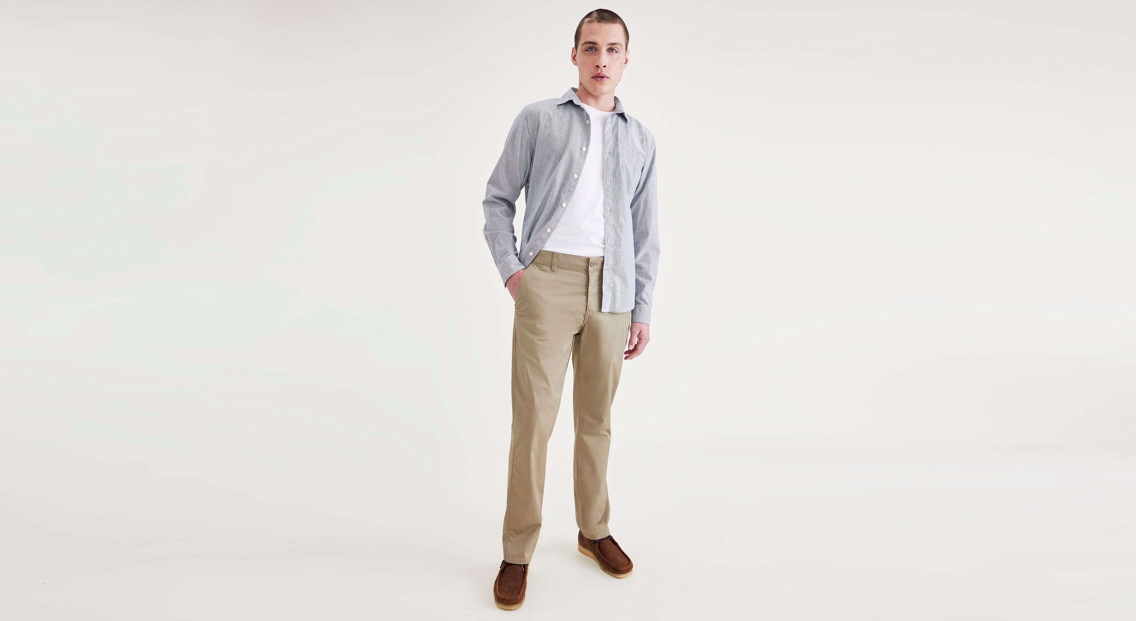 Smart 360 Flex Bej Ultimate Slim Fit Chino Pantolon, Lightweight