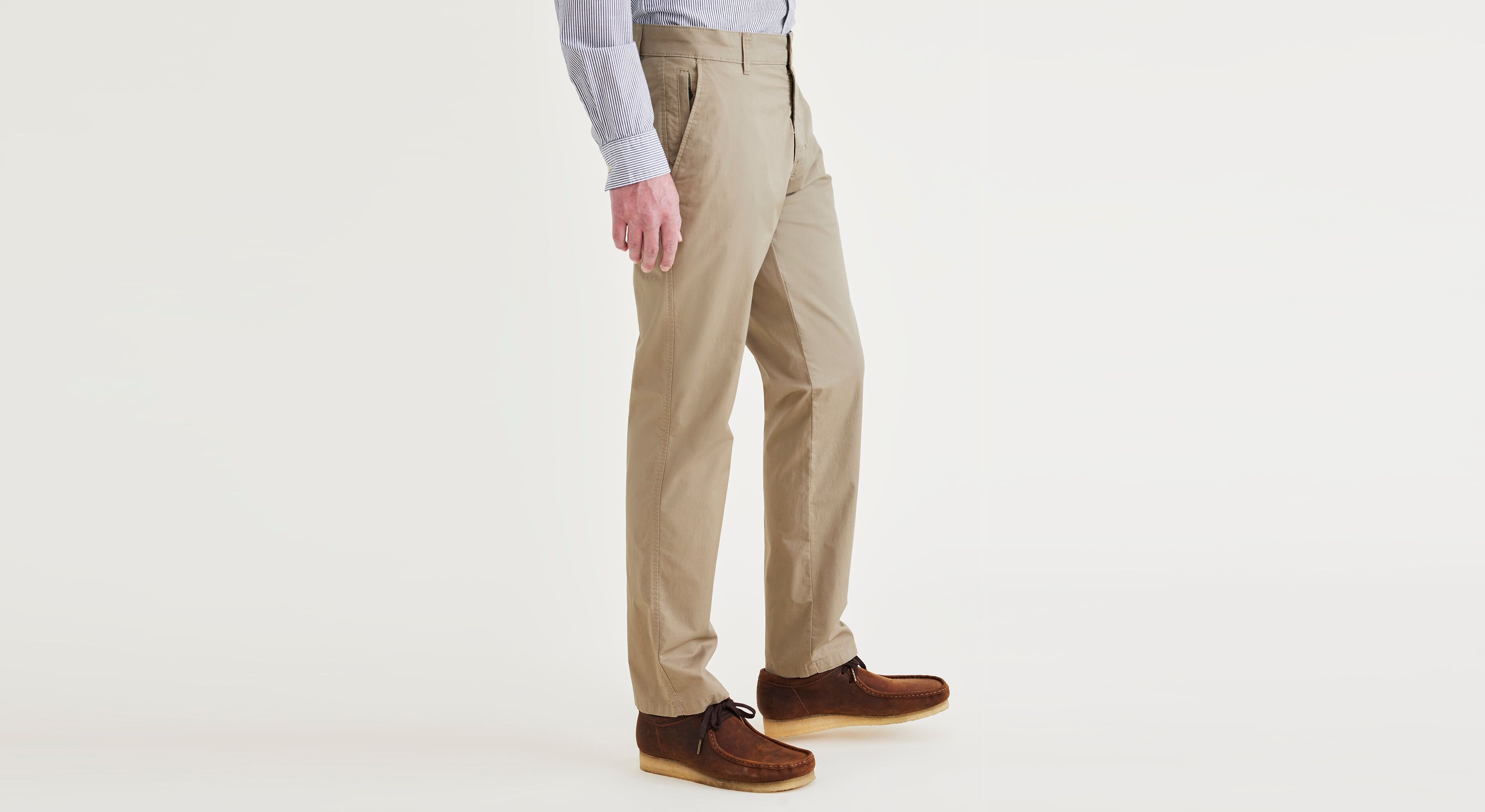 Smart 360 Flex Bej Ultimate Slim Fit Chino Pantolon, Lightweight