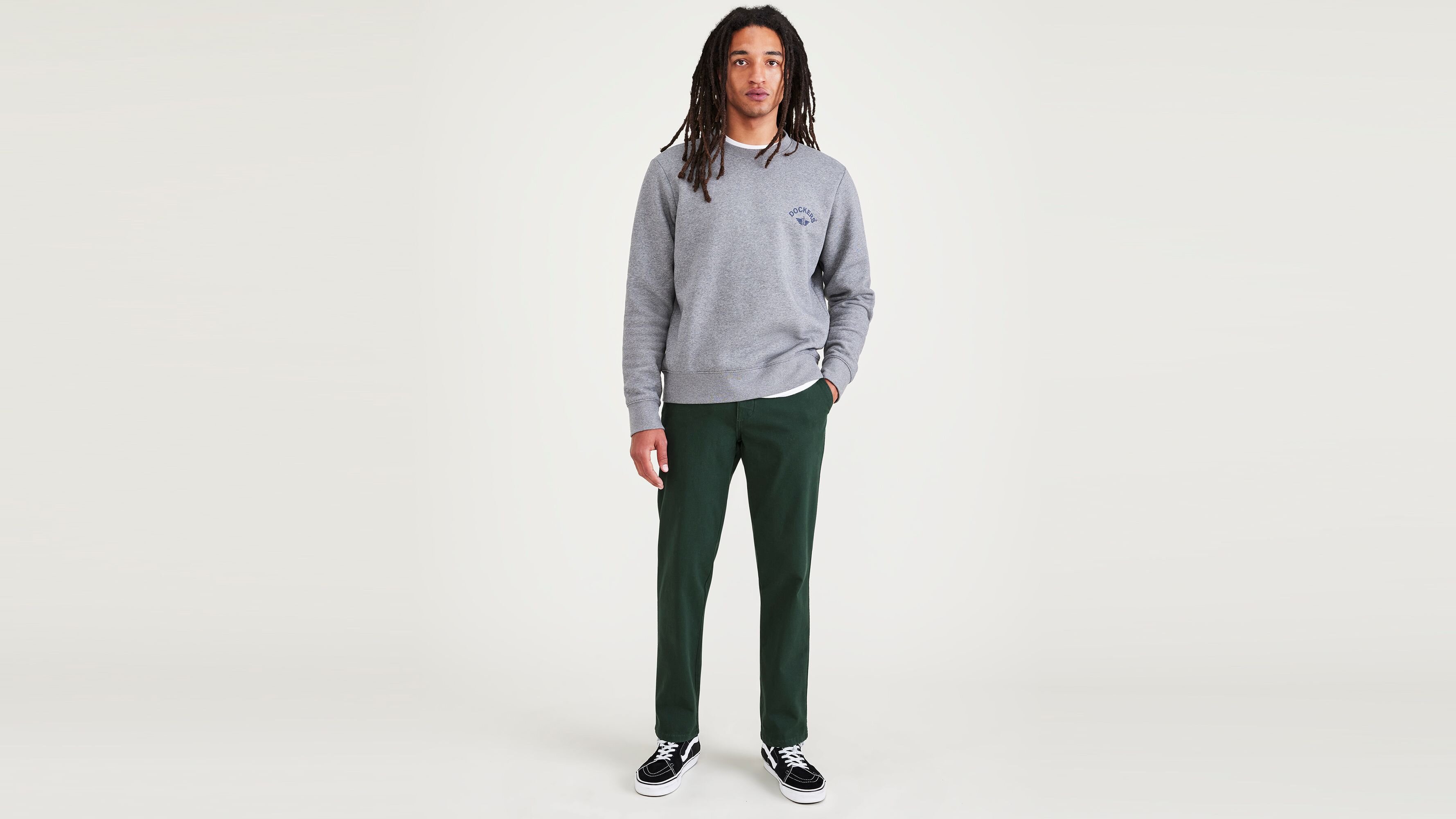 Smart 360 Flex Yeşil Ultimate Slim Fit Chino Pantolon