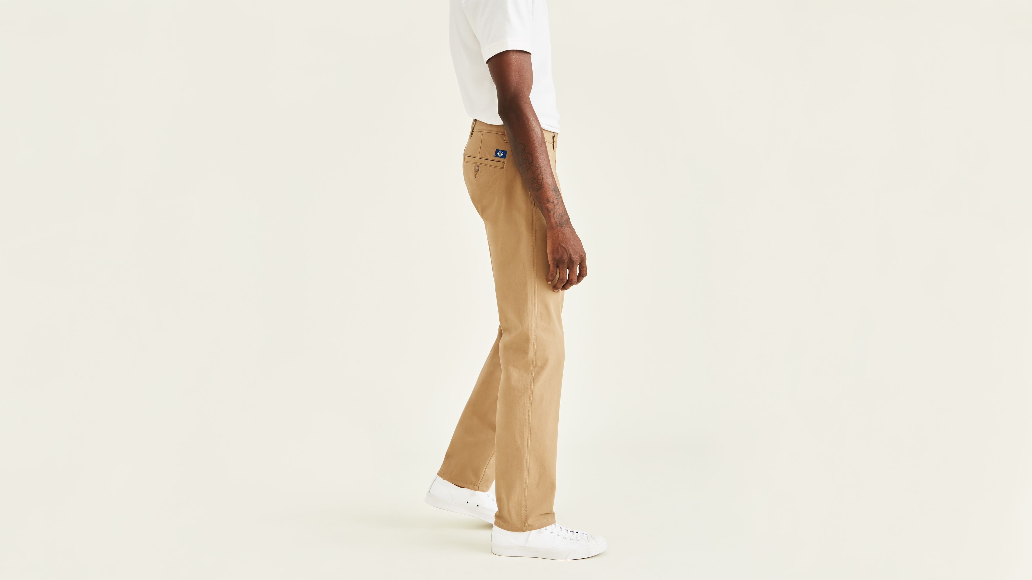 Smart 360 Flex Bej Ultimate Straight Fit Chino Pantolon