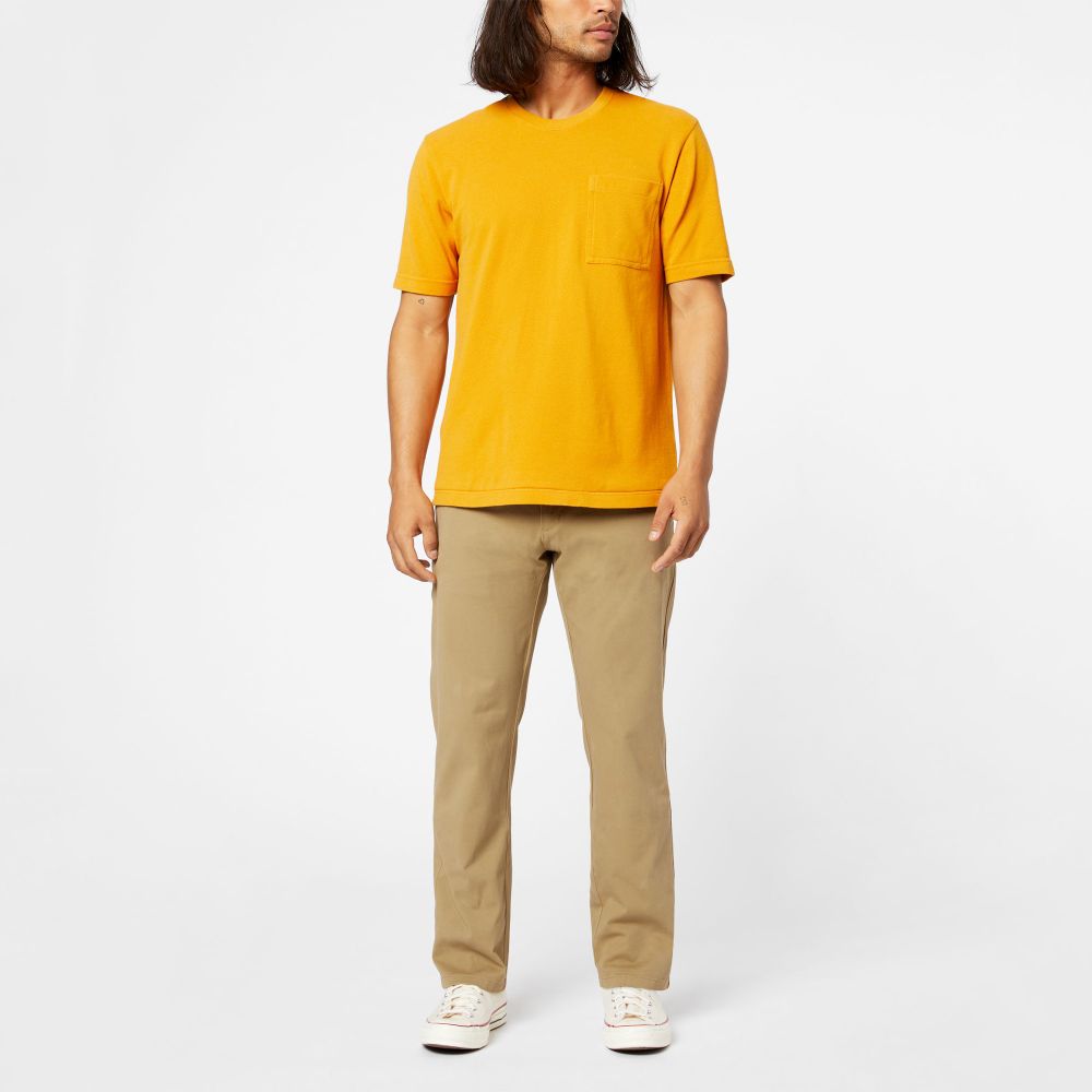 Smart 360 Flex Bej Ultimate Straight Fit Chino Pantolon