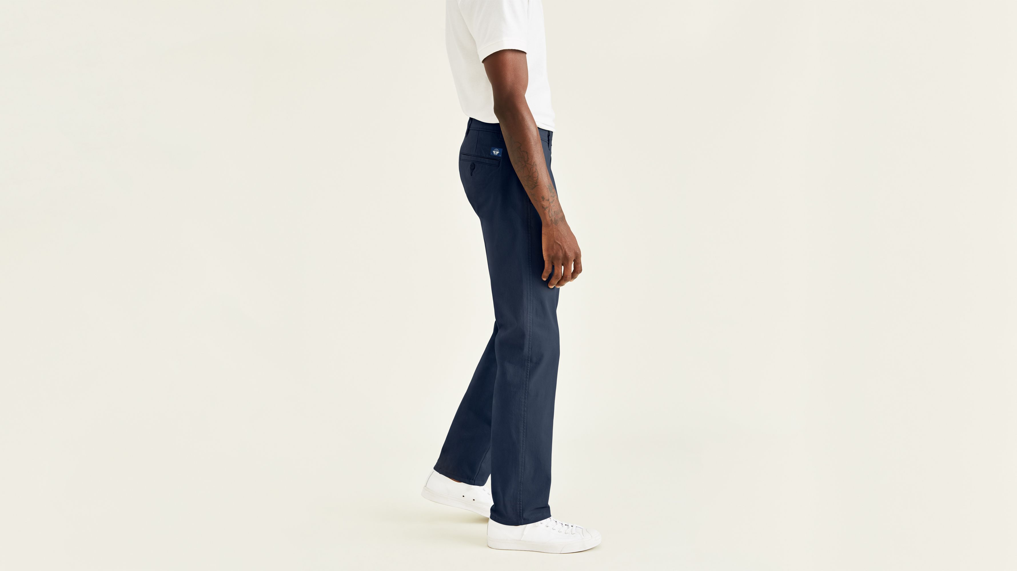 Smart 360 Flex Lacivert Ultimate Straight Fit Chino Pantolon