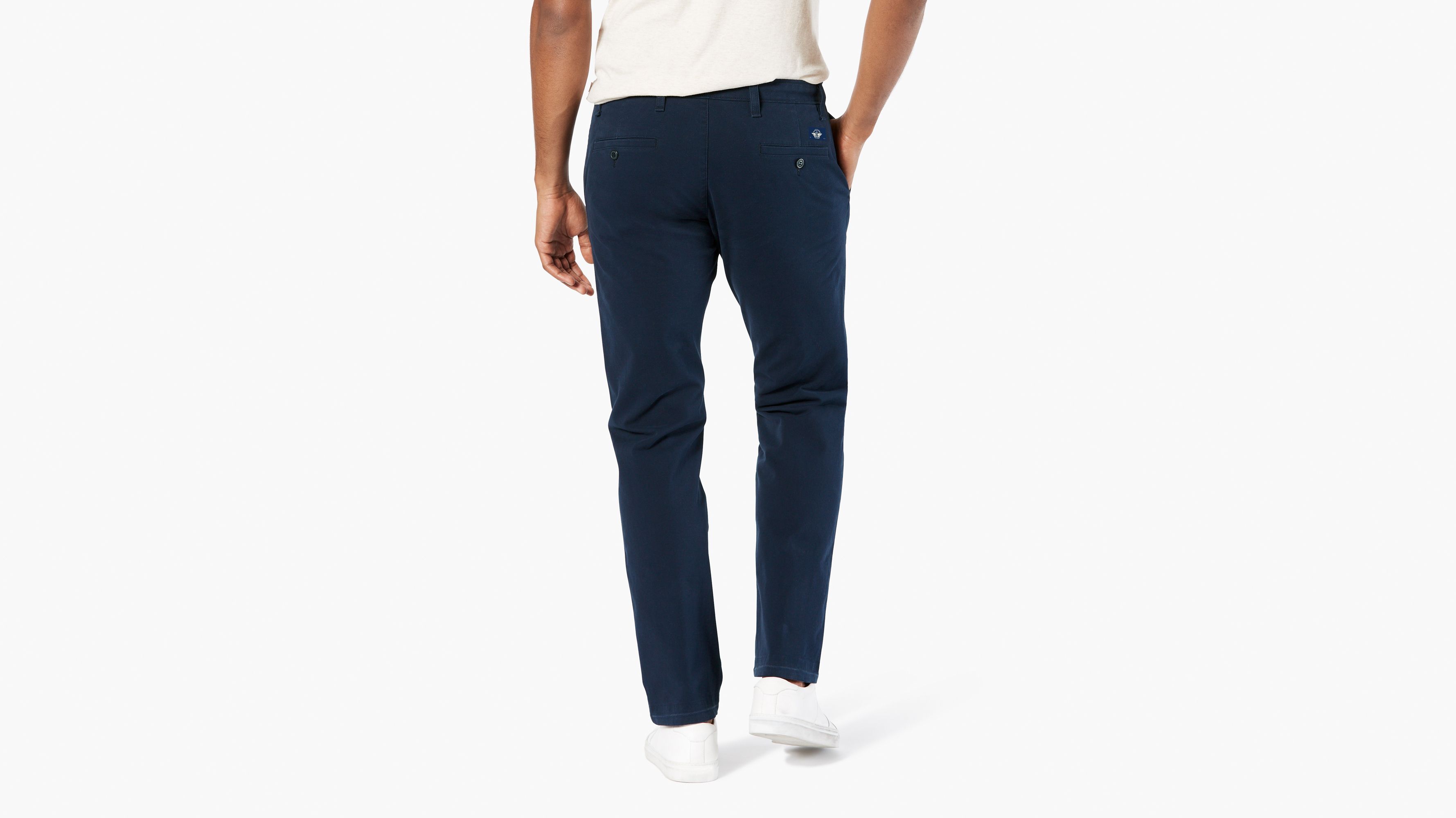 Smart 360 Flex Lacivert Ultimate Straight Fit Chino Pantolon