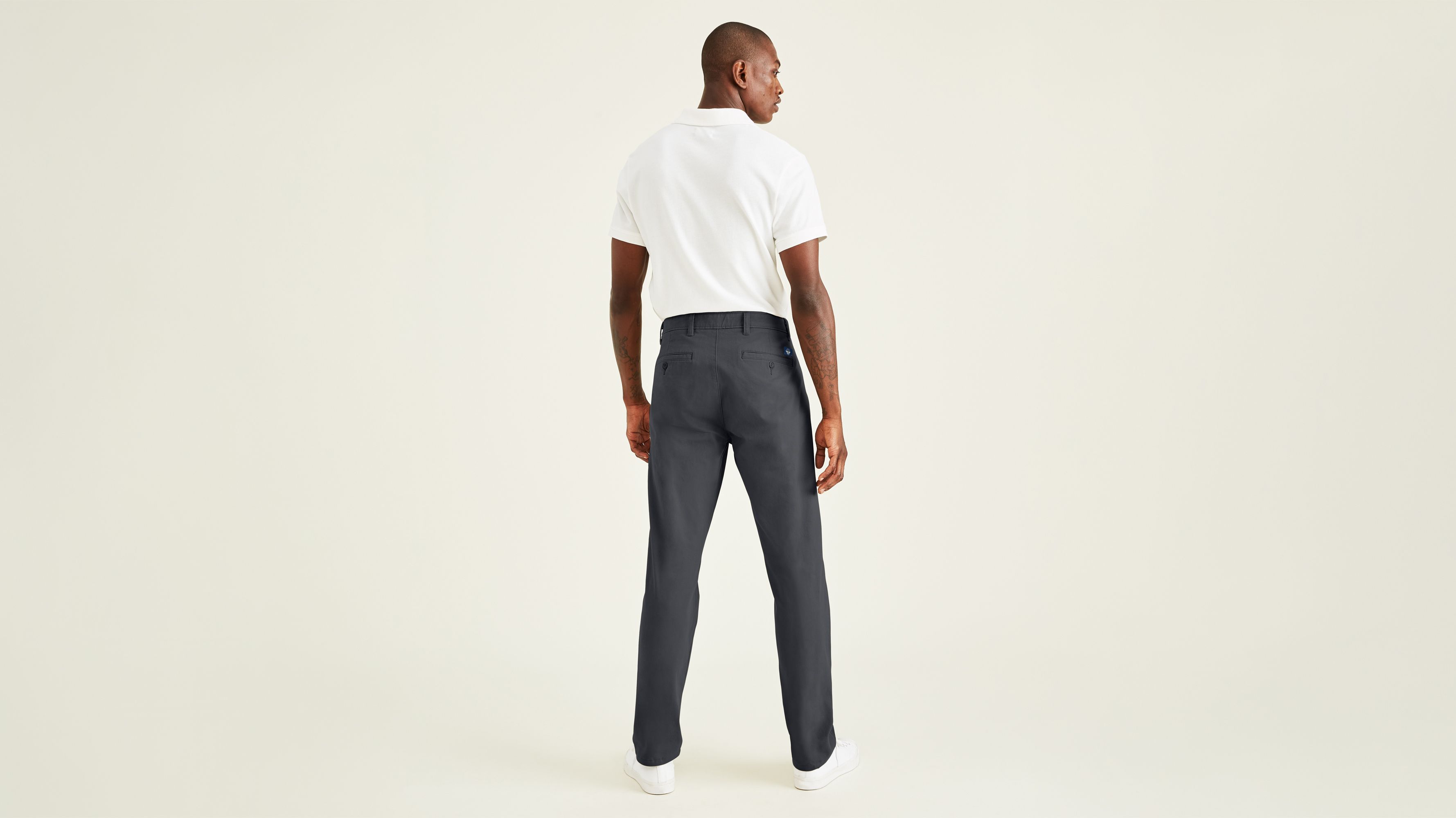 Smart 360 Flex Koyu Gri Ultimate Straight Fit Chino Pantolon