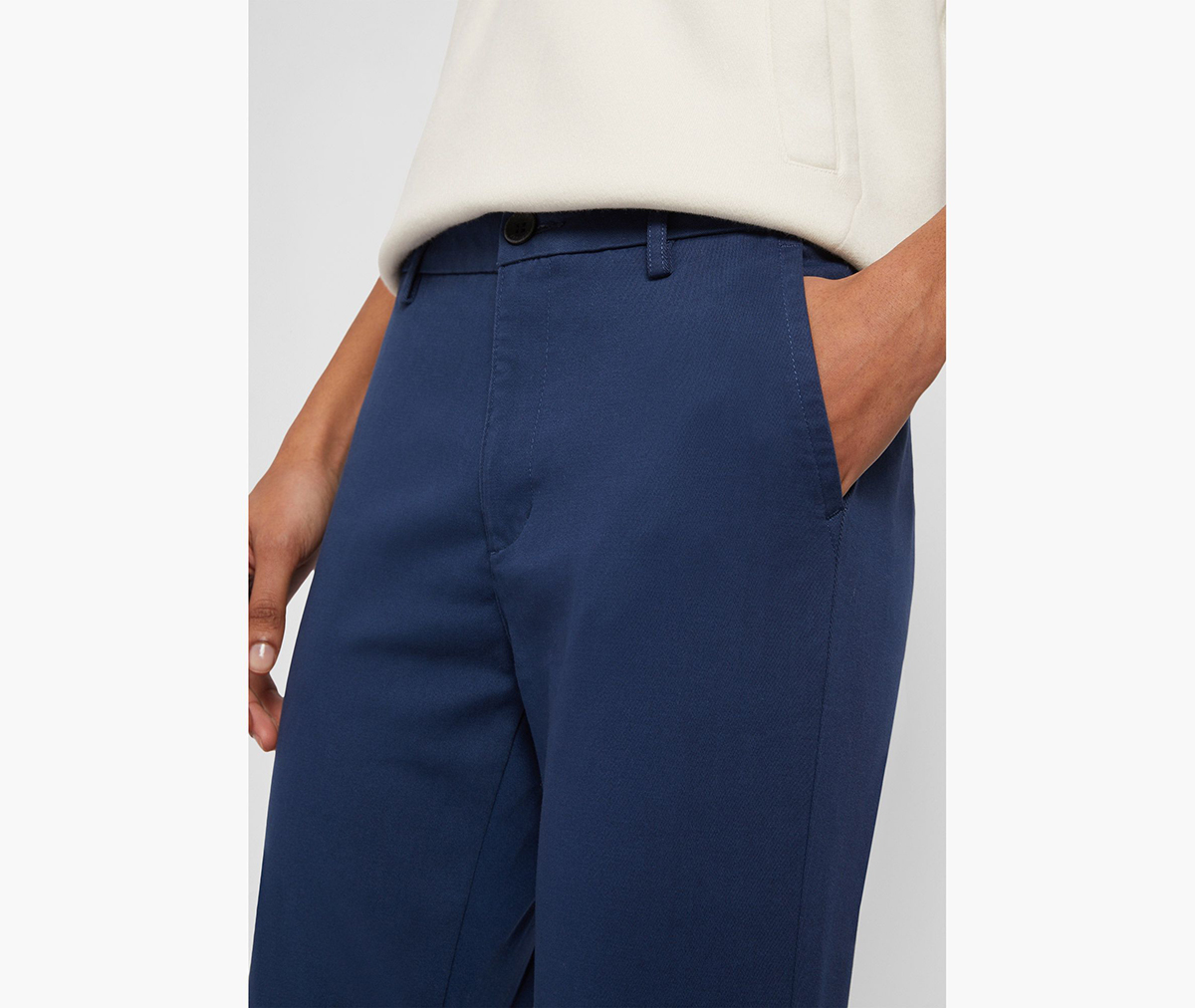 Weekend Chino Lacivert Skinny Fit Pantolon