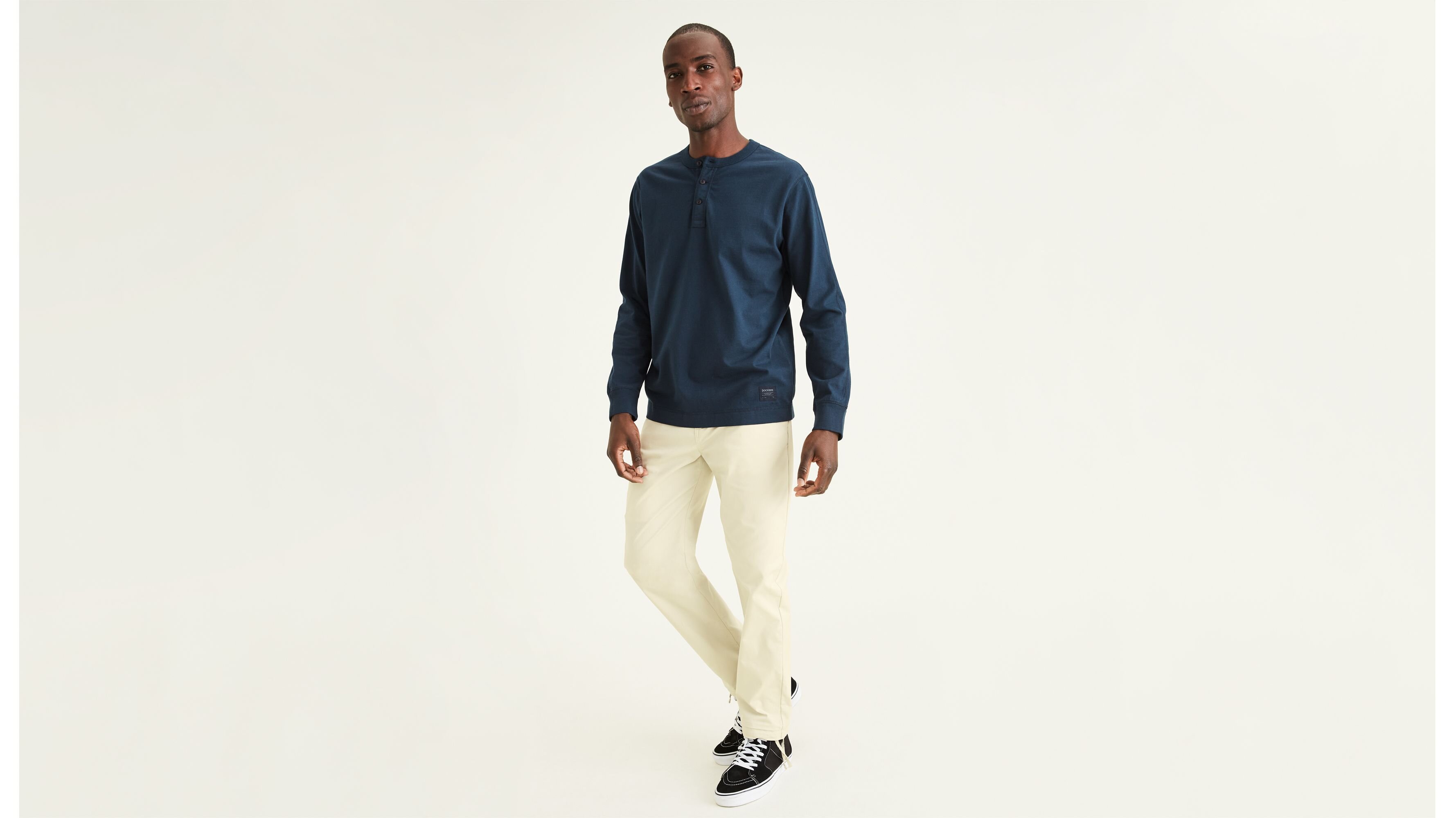 Uzun Kollu Henley Tişört