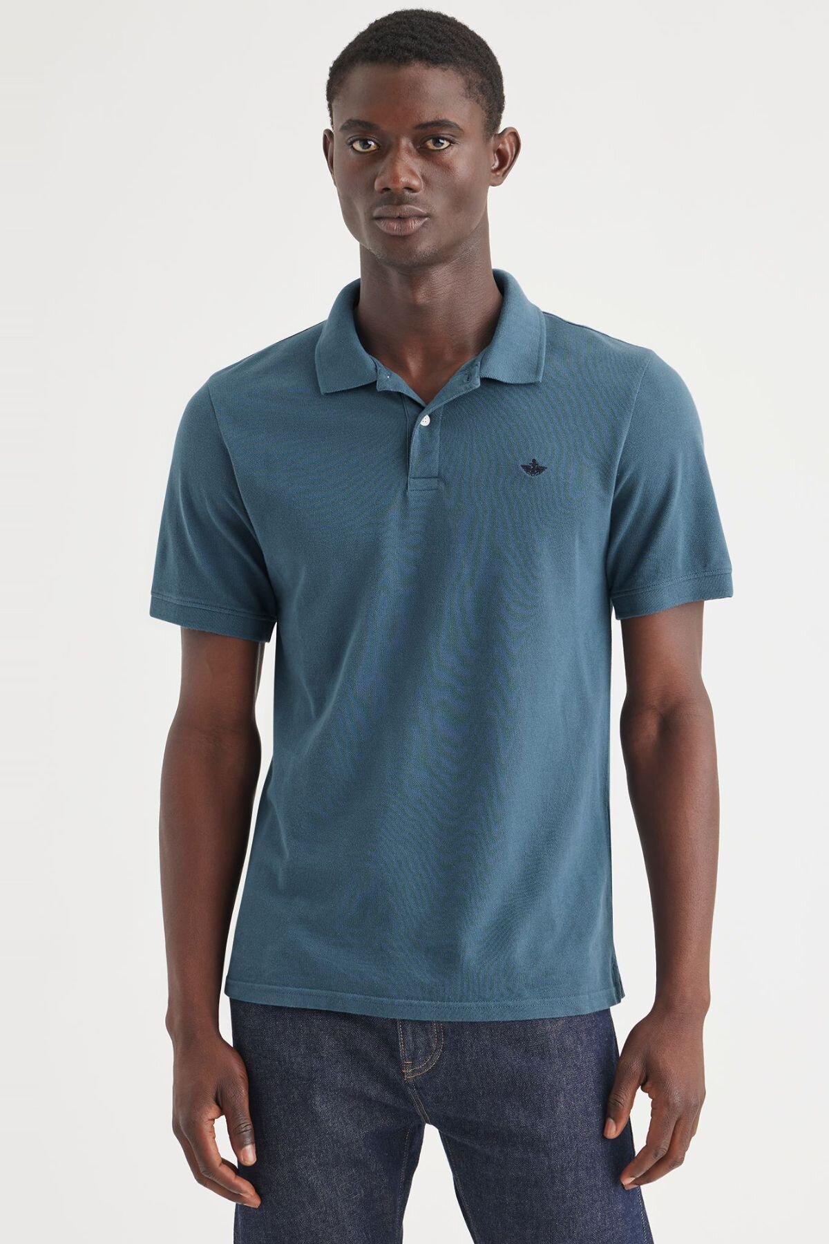 Rib Collar Polo Tişört