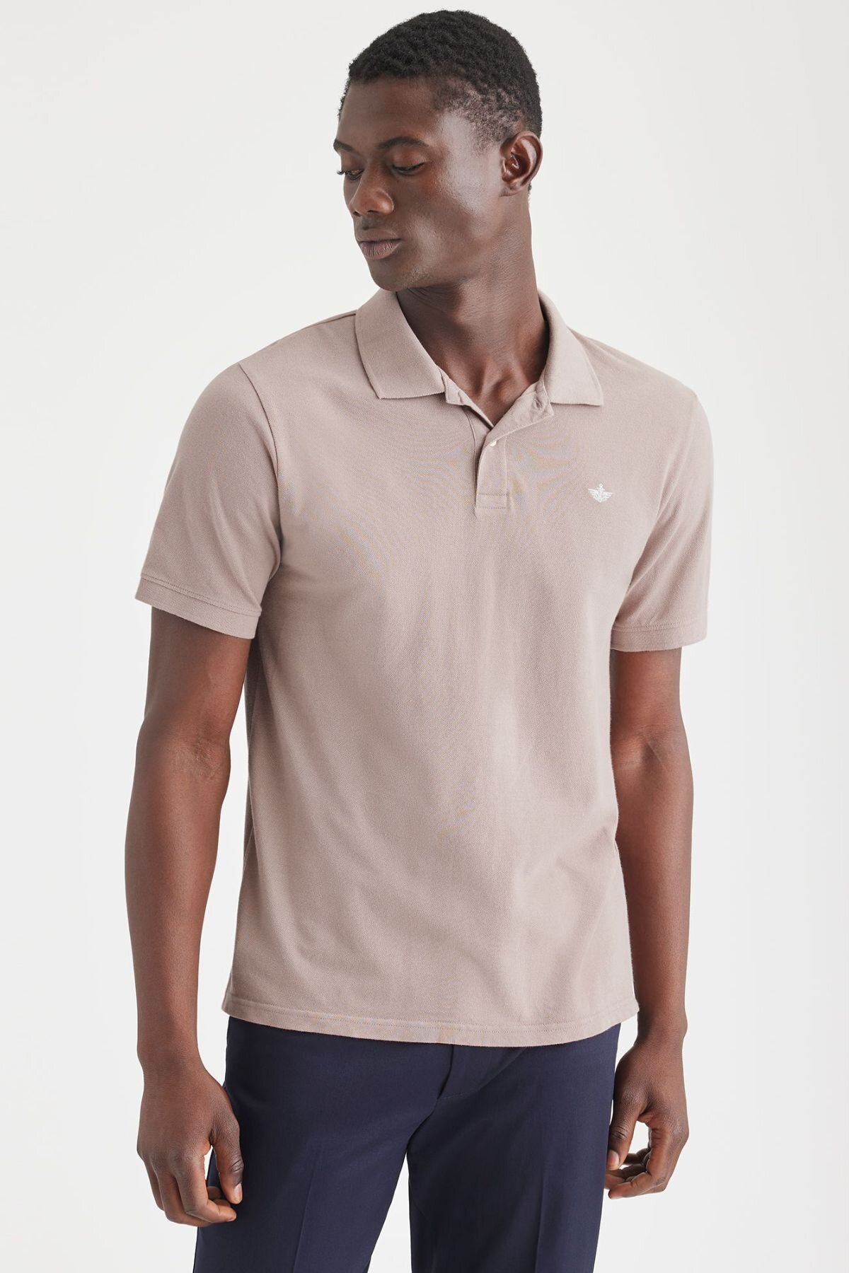 Rib Collar Polo Tişört