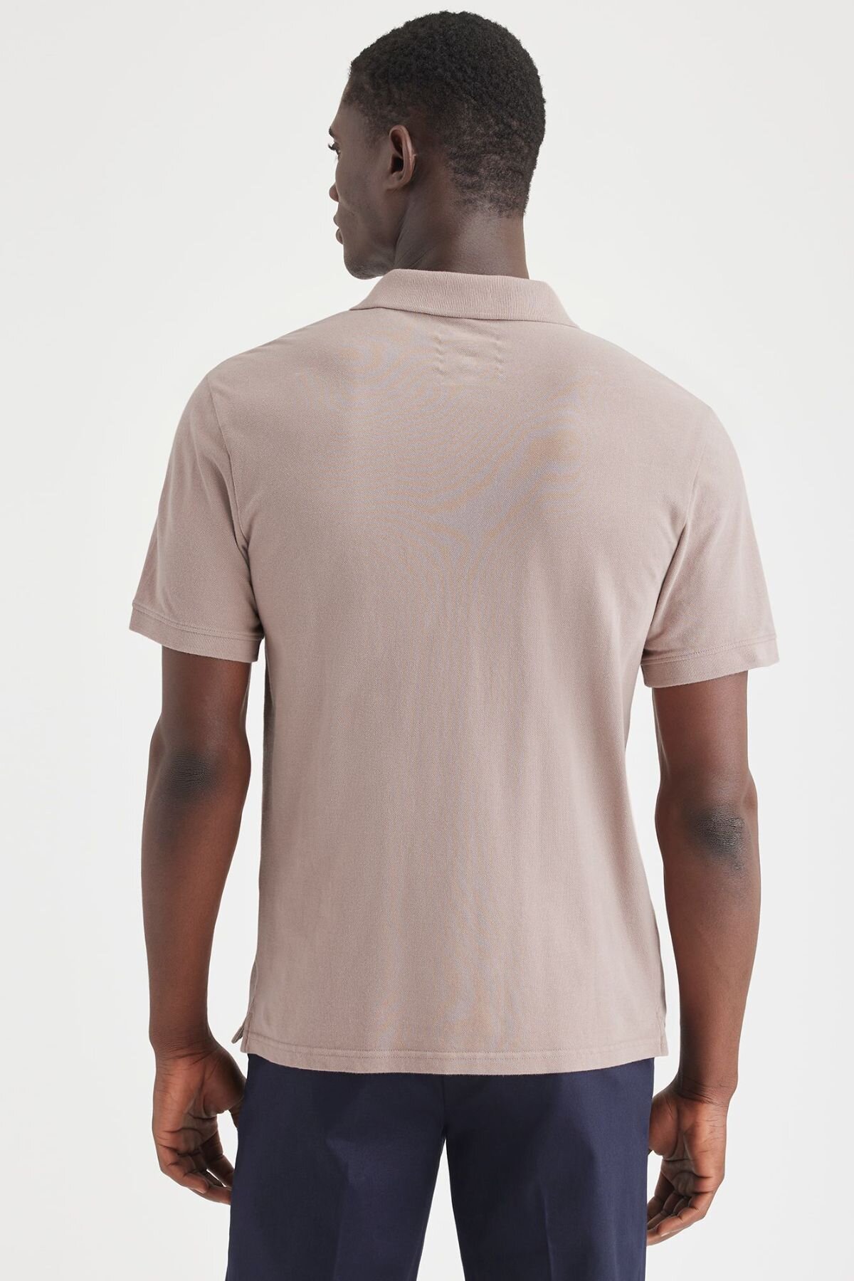 Rib Collar Polo Tişört