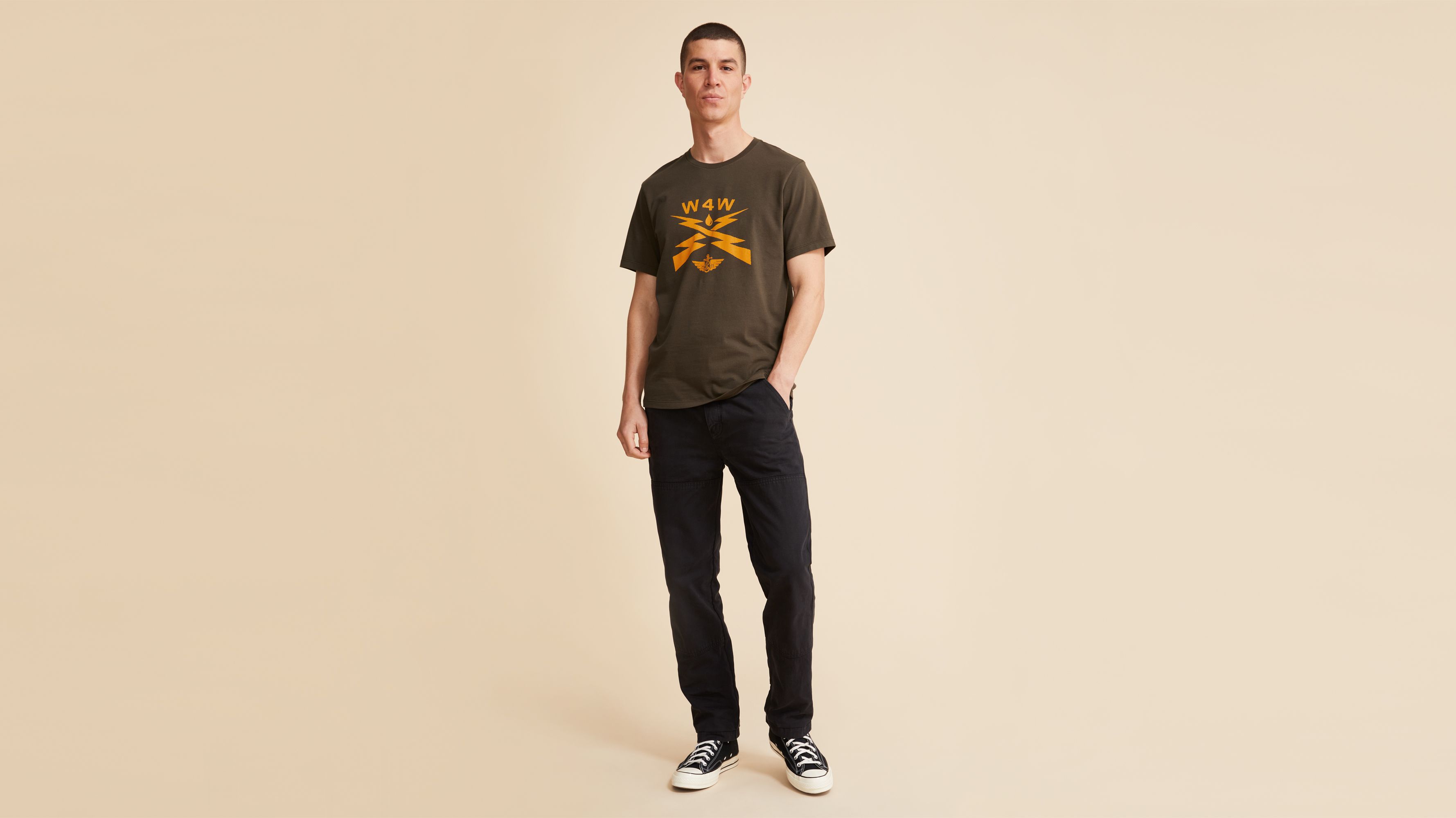 Jon Rose Chino Gd Mineral Black Btm