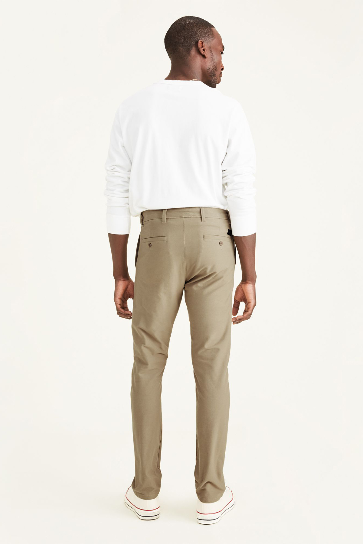 Smart 360 Comfort Knit Bej Slim Fit Chino Pantolon