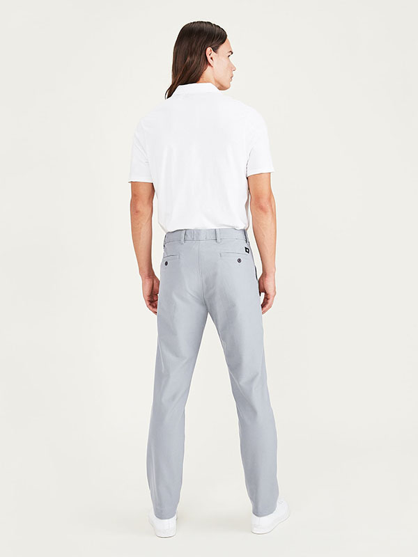 Smart 360 Comfort Knit Gri Slim Fit Chino Pantolon