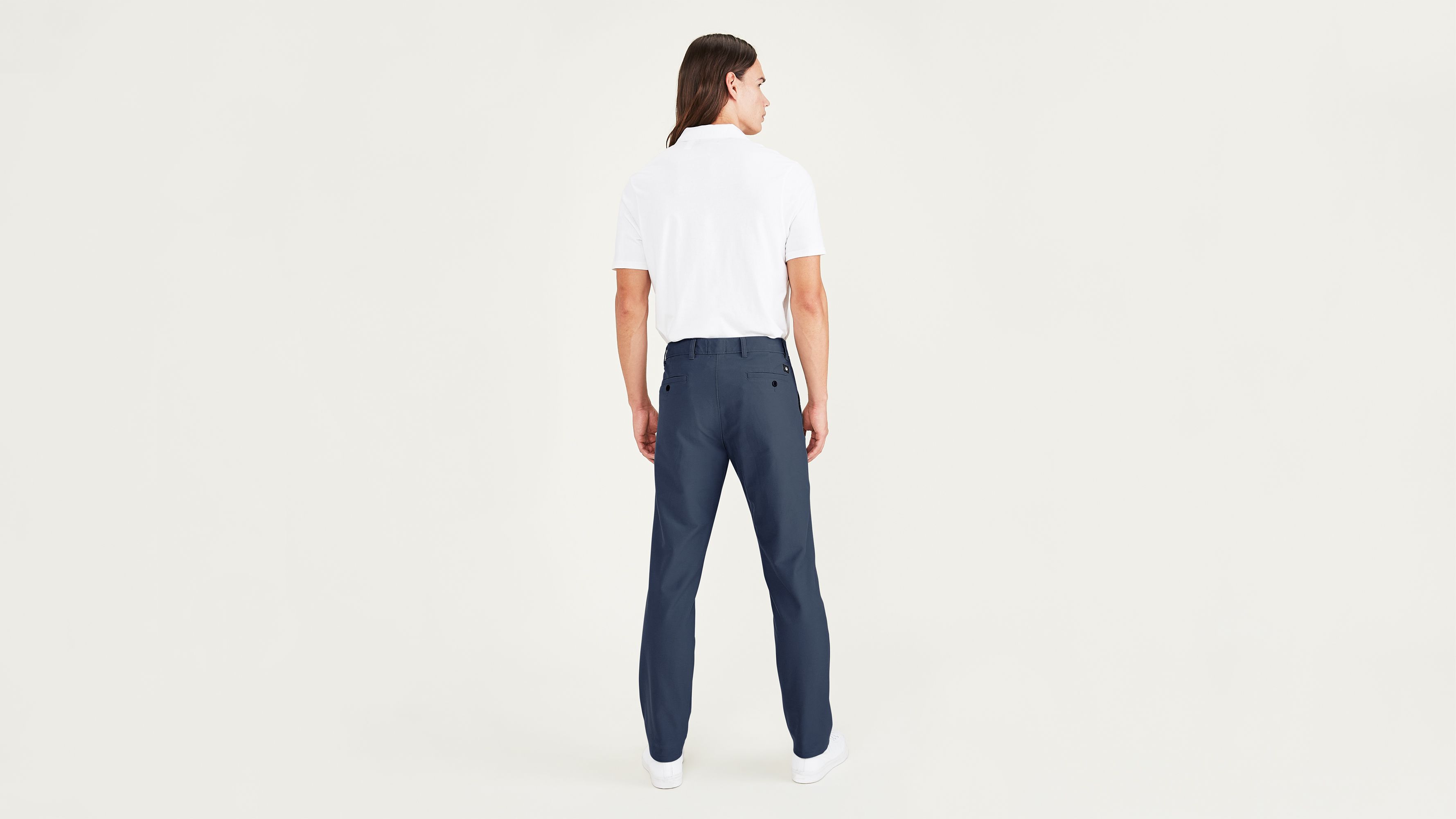 Smart 360 Comfort Knit Lacivert Slim Fit Chino Pantolon