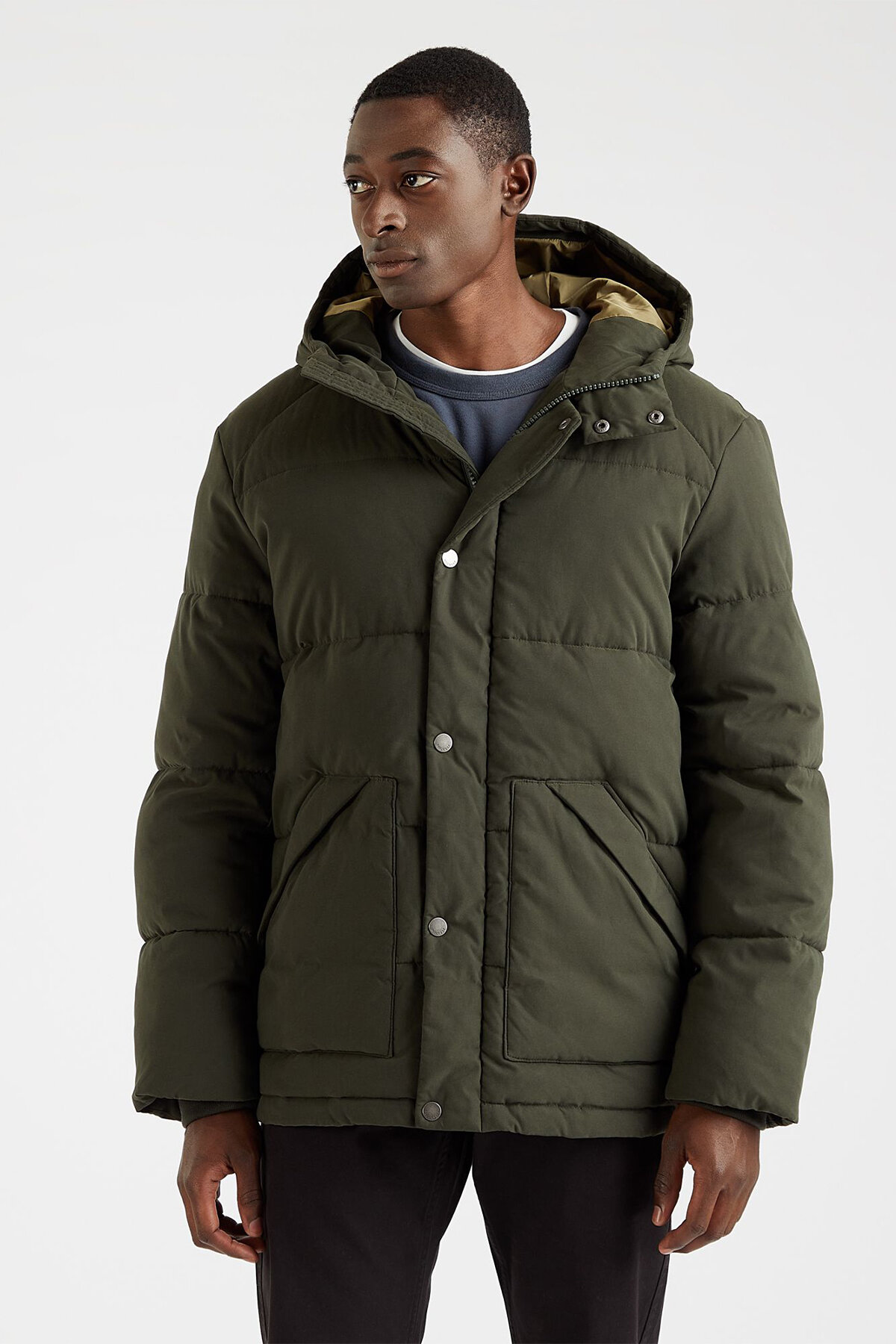 Micro Twill Barn Puffer Parka
