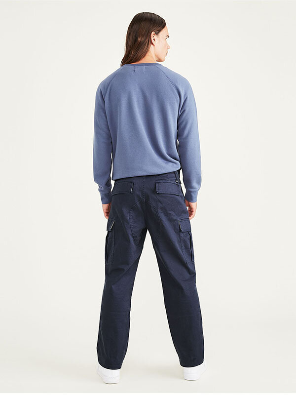 Smart 360 Tech Kargo Lacivert Straight Fit Pantolon